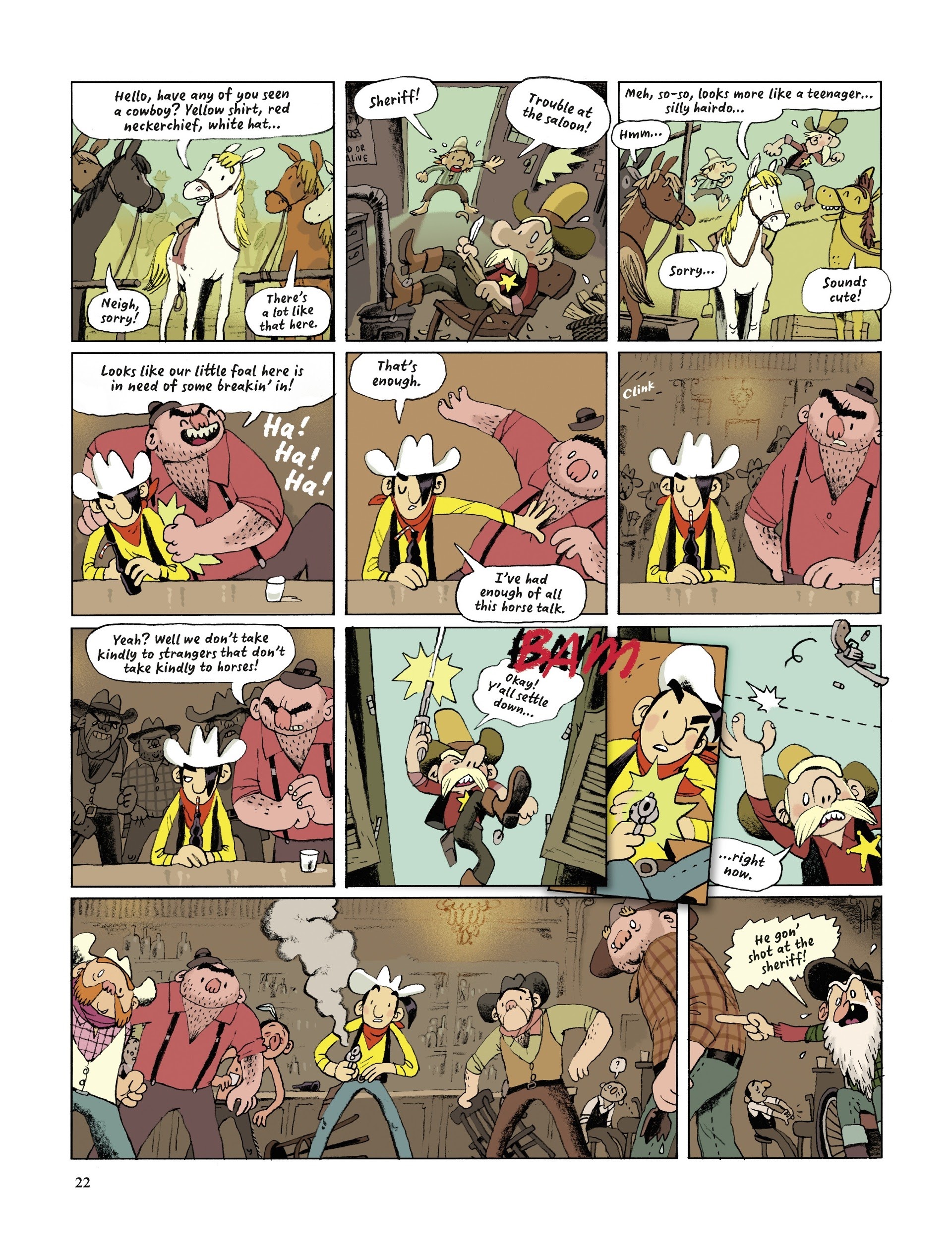 Read online Lucky Luke Saddles Up comic -  Issue # TPB - 22