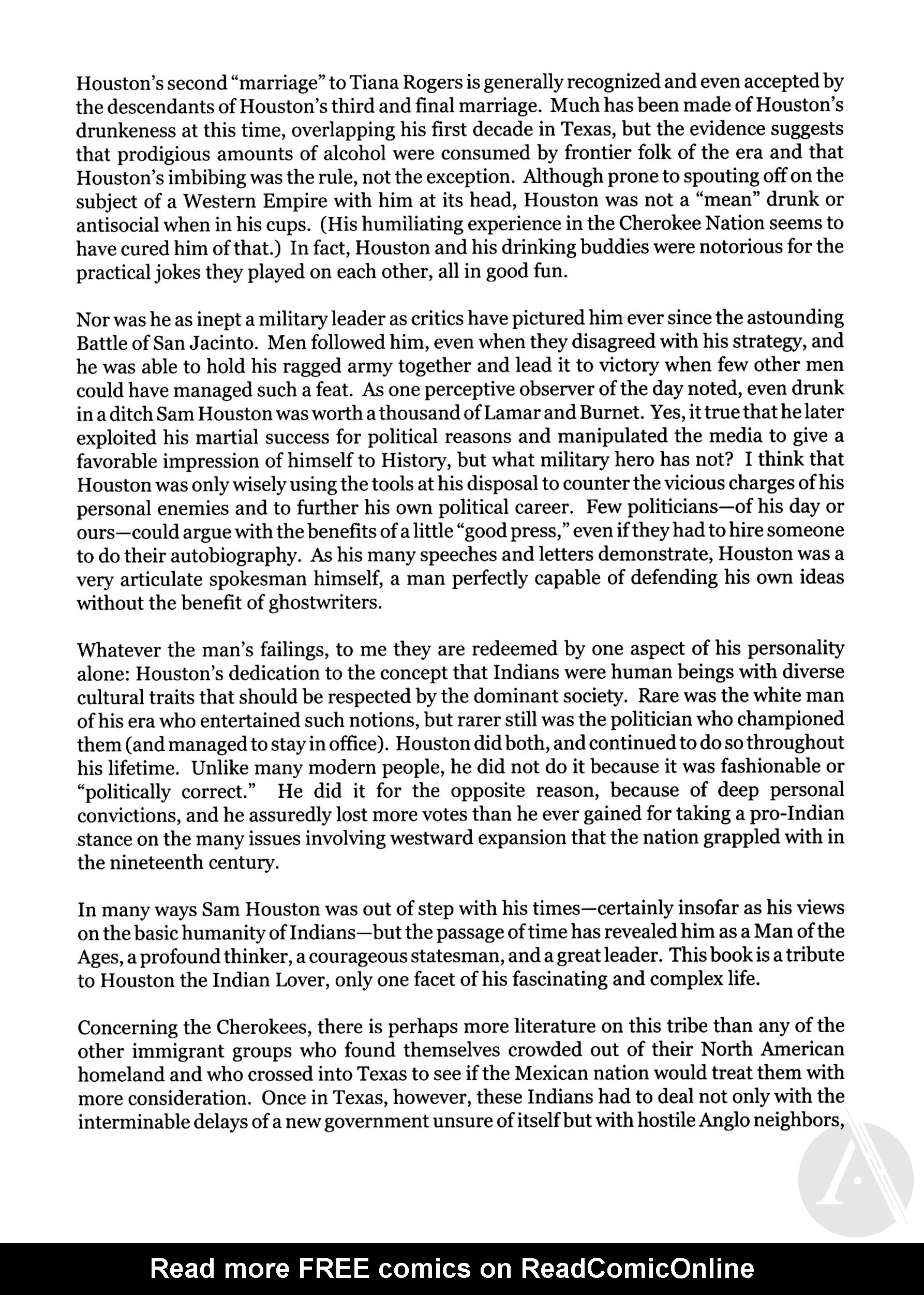 Read online Indian Lover: Sam Houston & the Cherokees comic -  Issue # TPB - 107