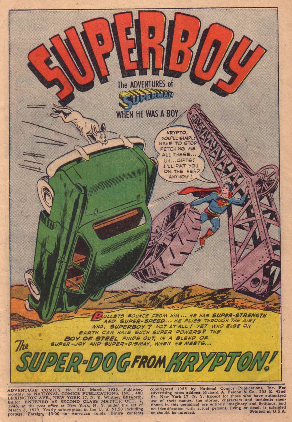 Adventure Comics (1938) 210 Page 2