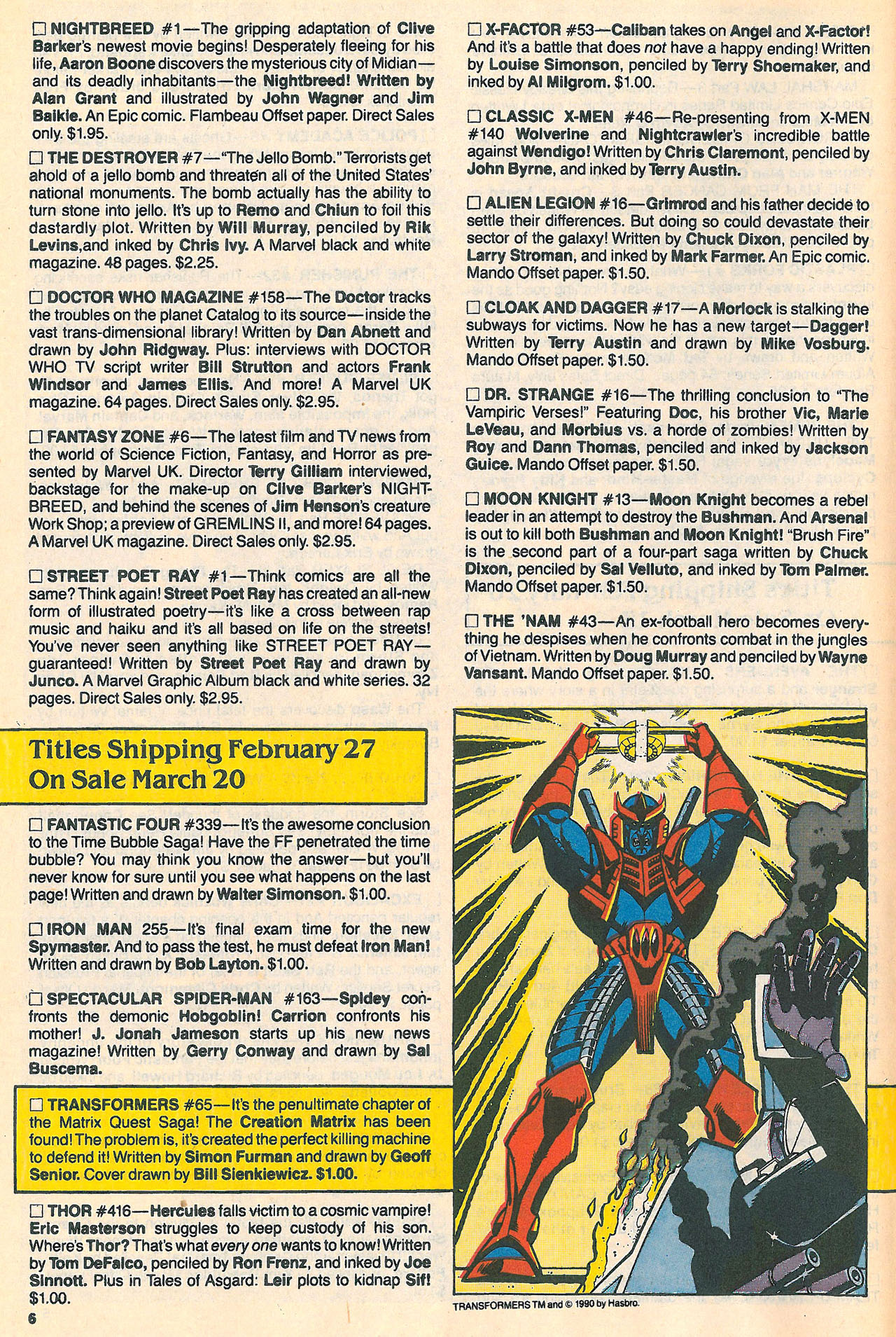 Read online Marvel Age comic -  Issue #86 - 8