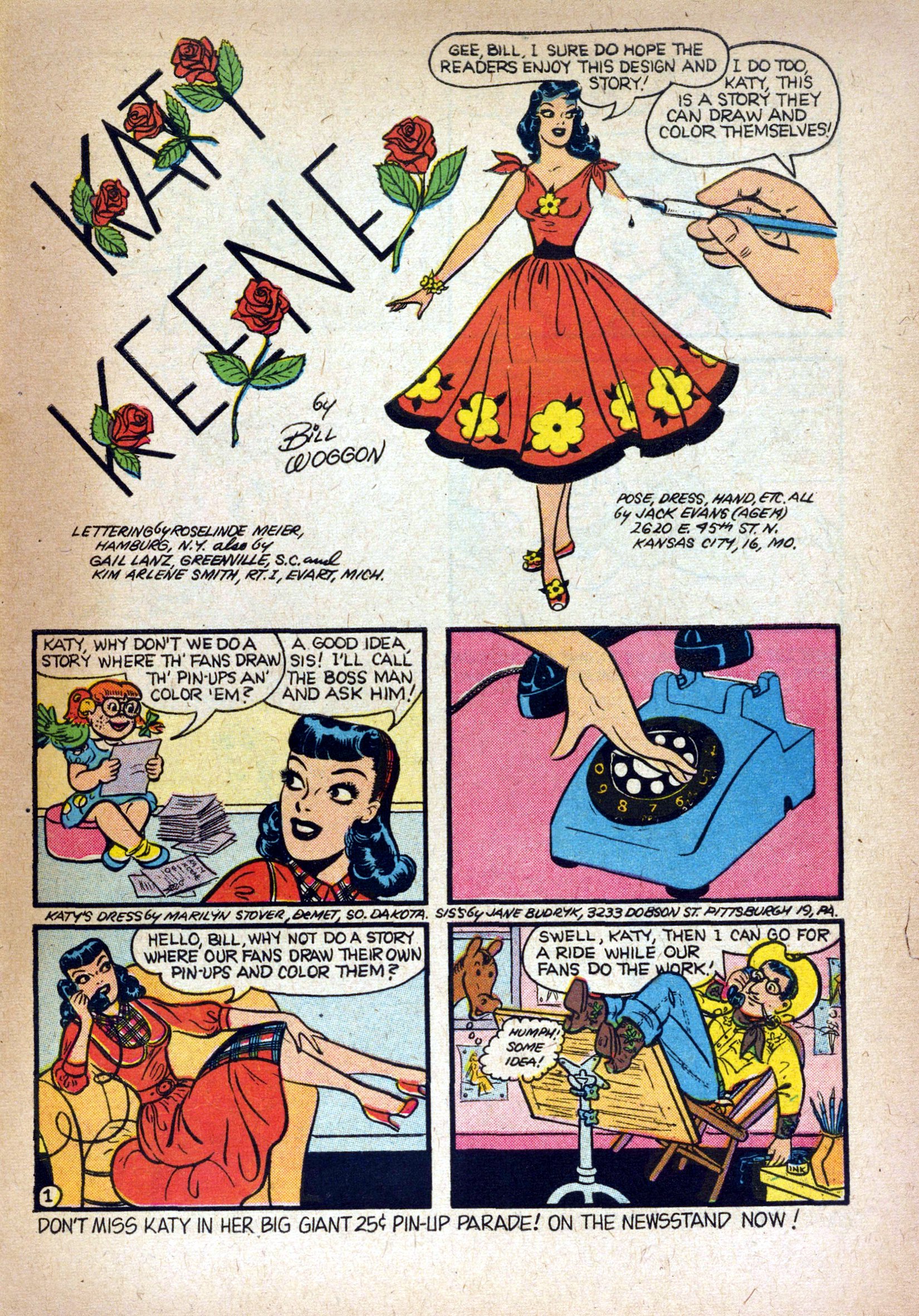 Read online Katy Keene (1949) comic -  Issue #27 - 31
