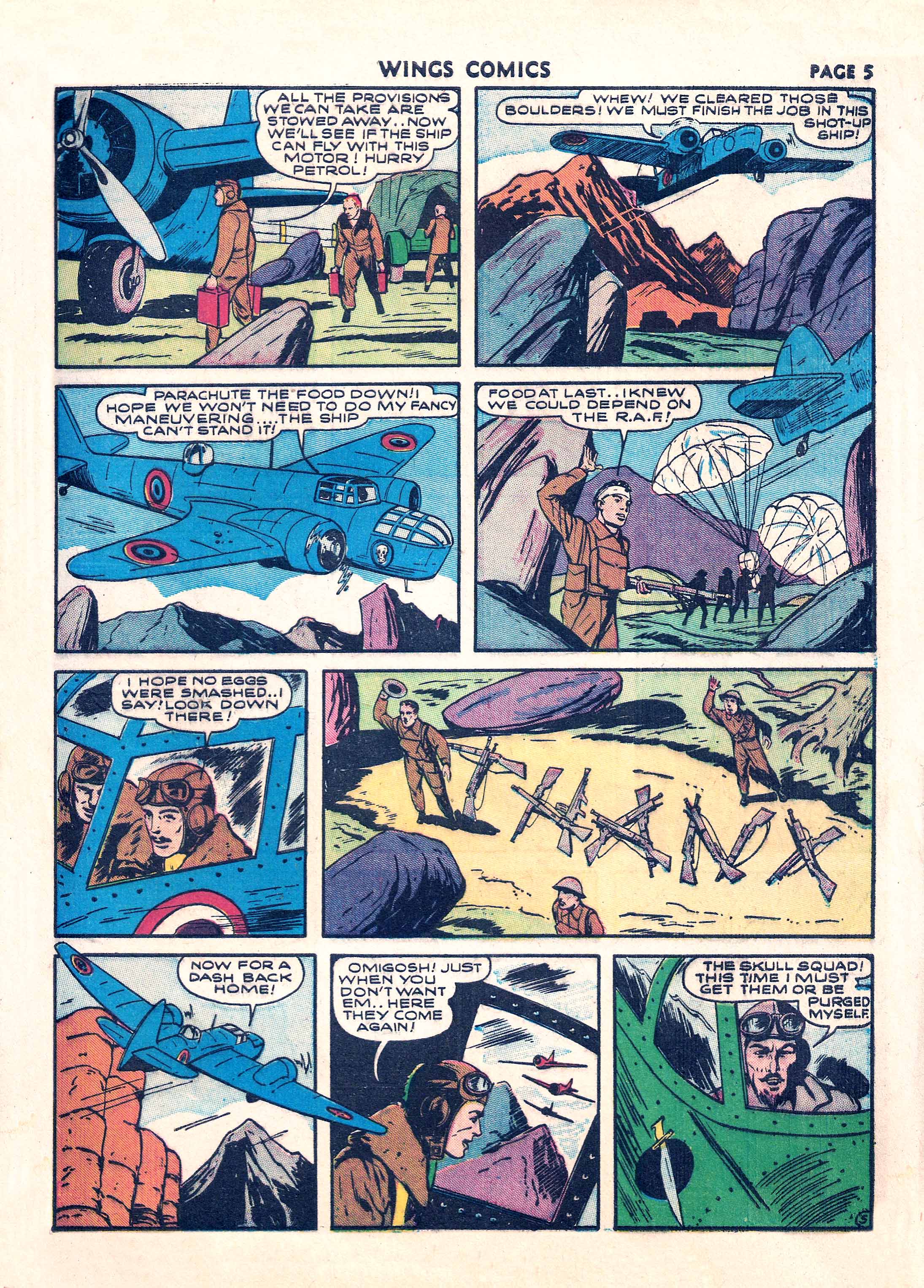 Read online Wings Comics comic -  Issue #9 - 7