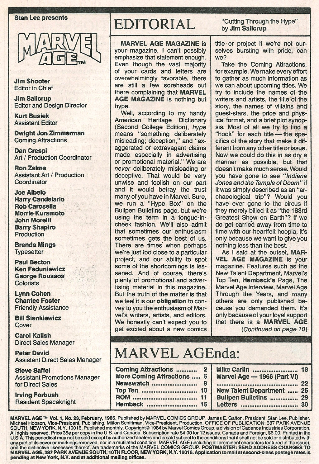 Read online Marvel Age comic -  Issue #23 - 3