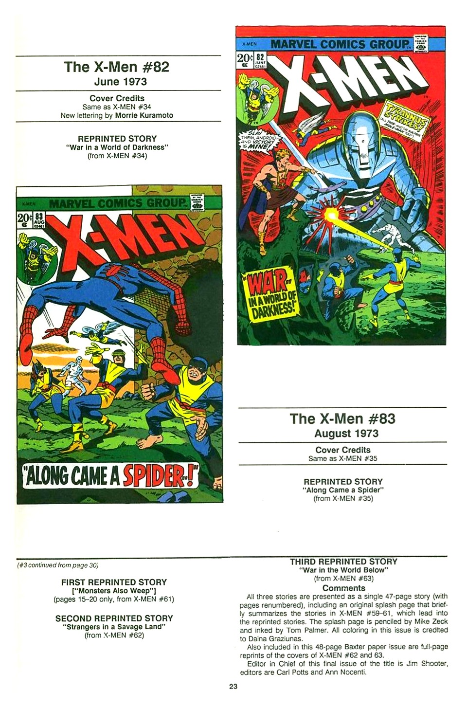 Read online The Official Marvel Index To The X-Men comic -  Issue #4 - 25