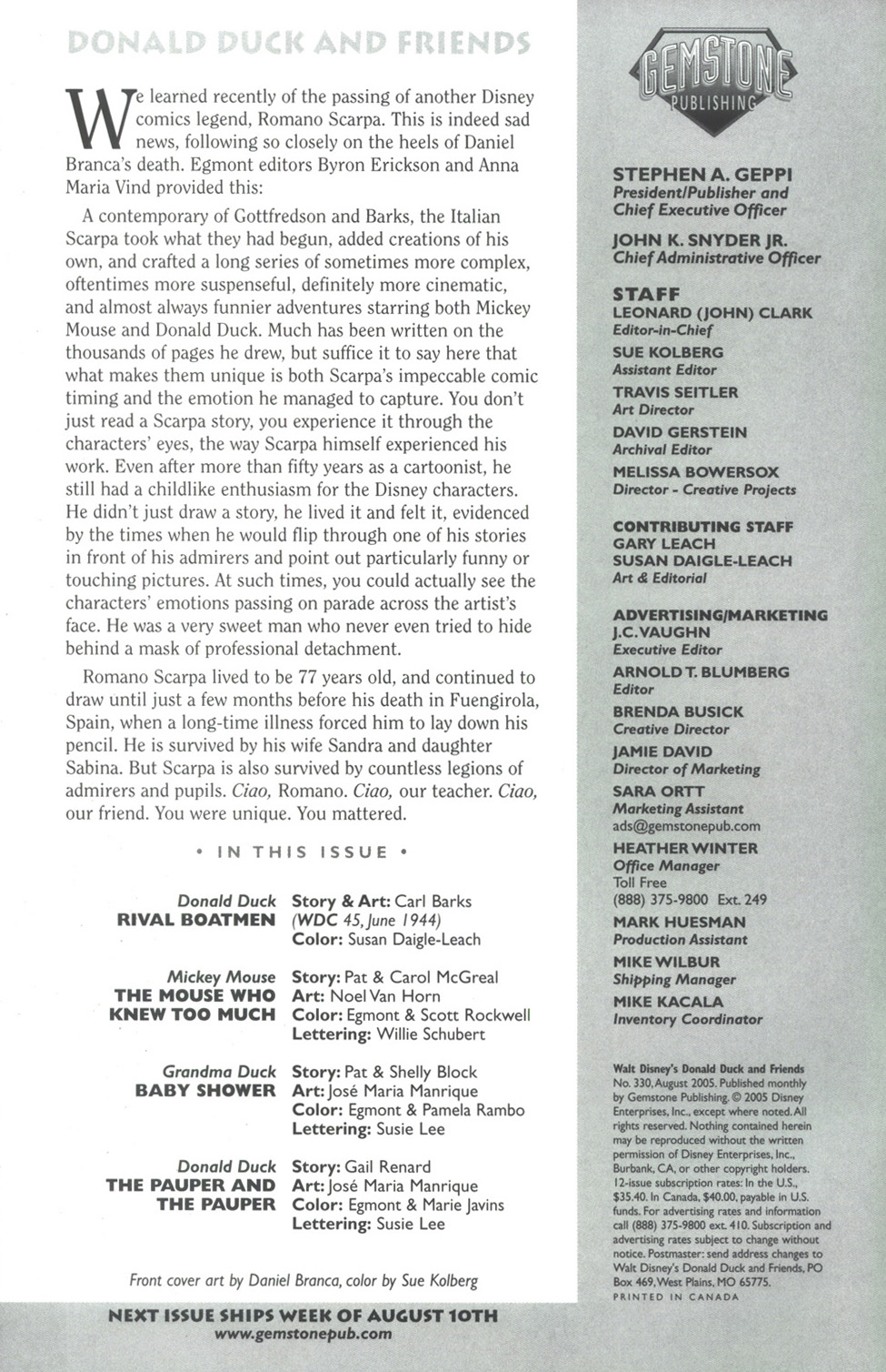 Read online Walt Disney's Donald Duck and Friends comic -  Issue #330 - 2