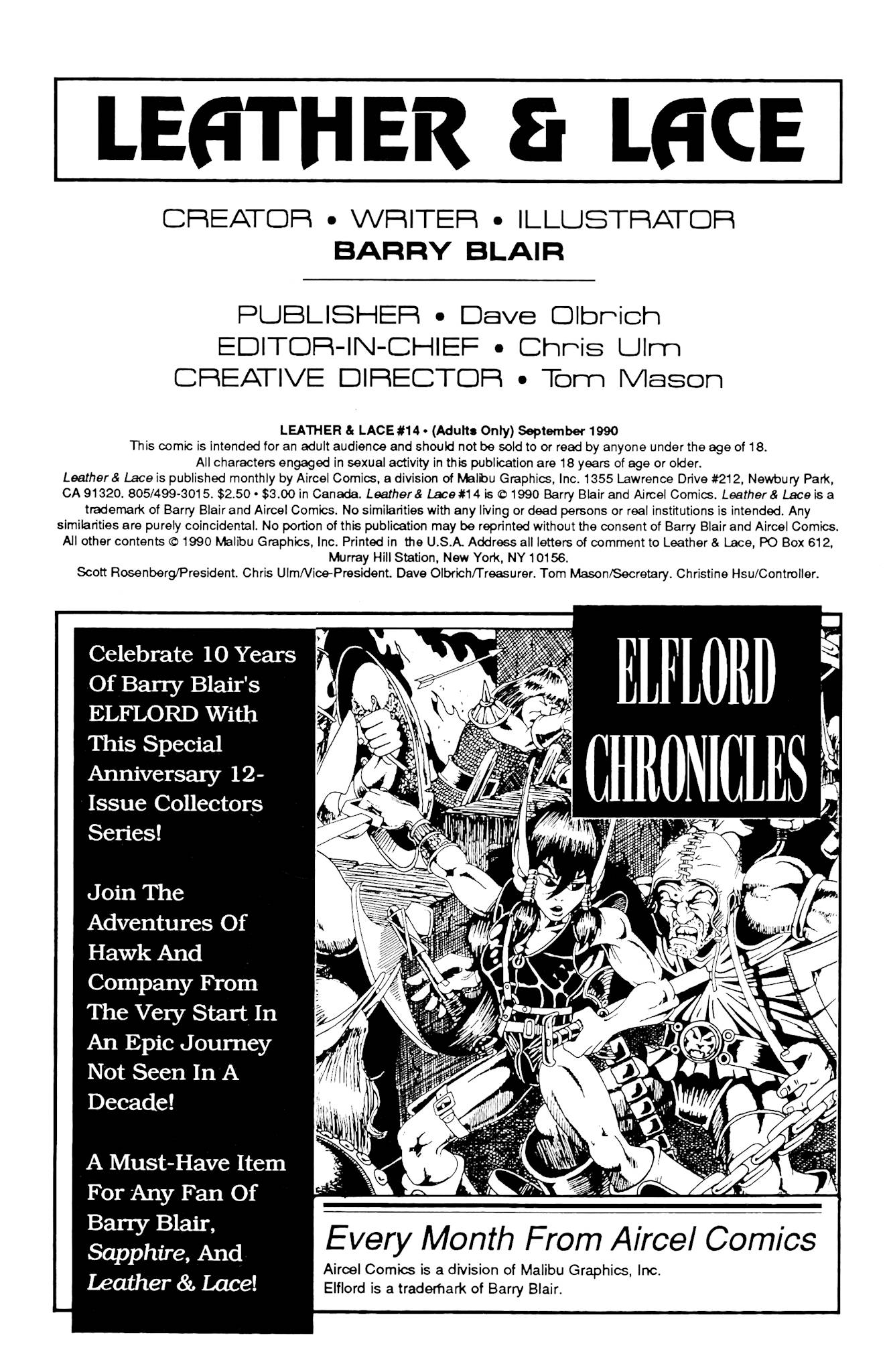 Read online Leather & Lace (1989) comic -  Issue #14 - 2