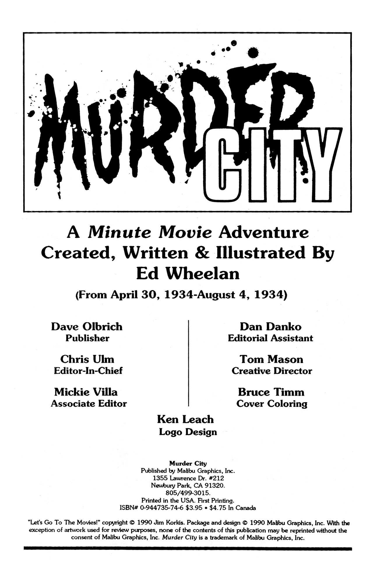 Read online Murder City comic -  Issue # Full - 3