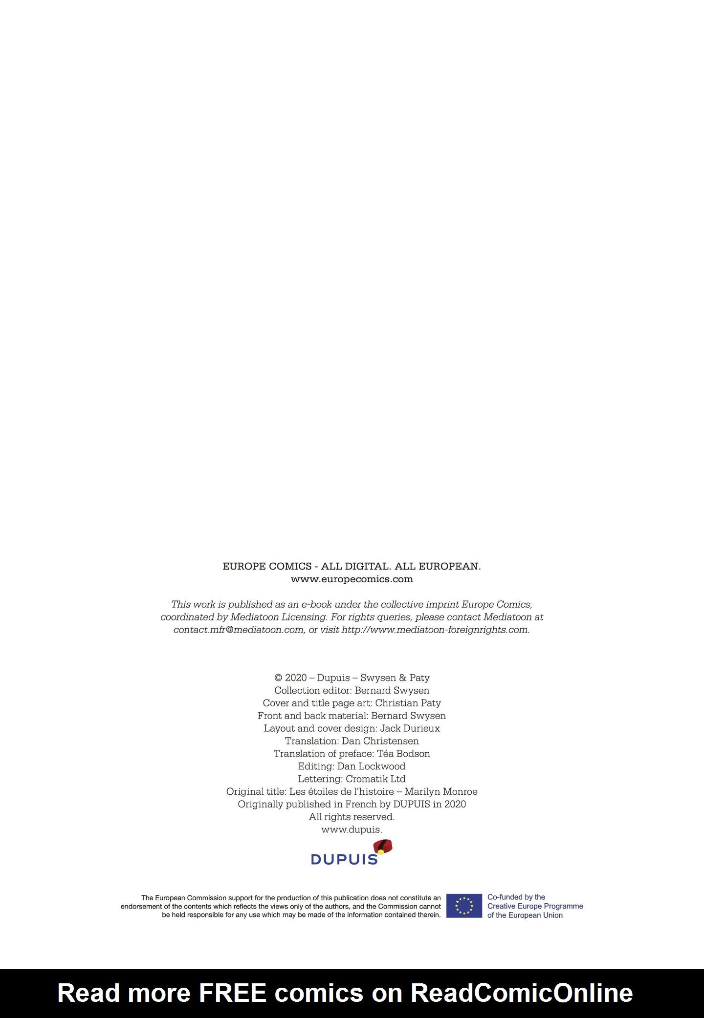 Read online The Stars of History: Marilyn Monroe comic -  Issue # TPB - 104