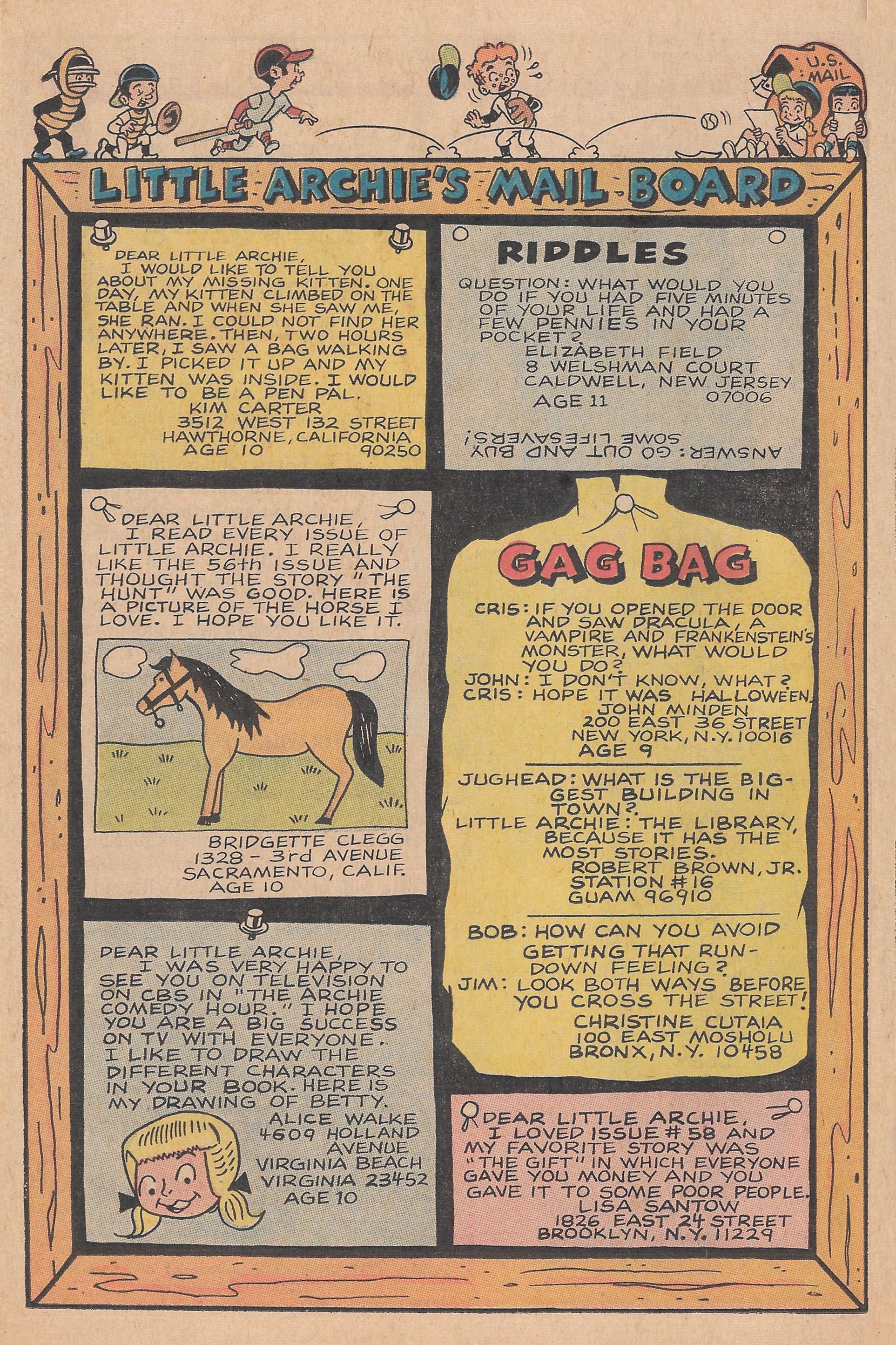 Read online The Adventures of Little Archie comic -  Issue #60 - 19