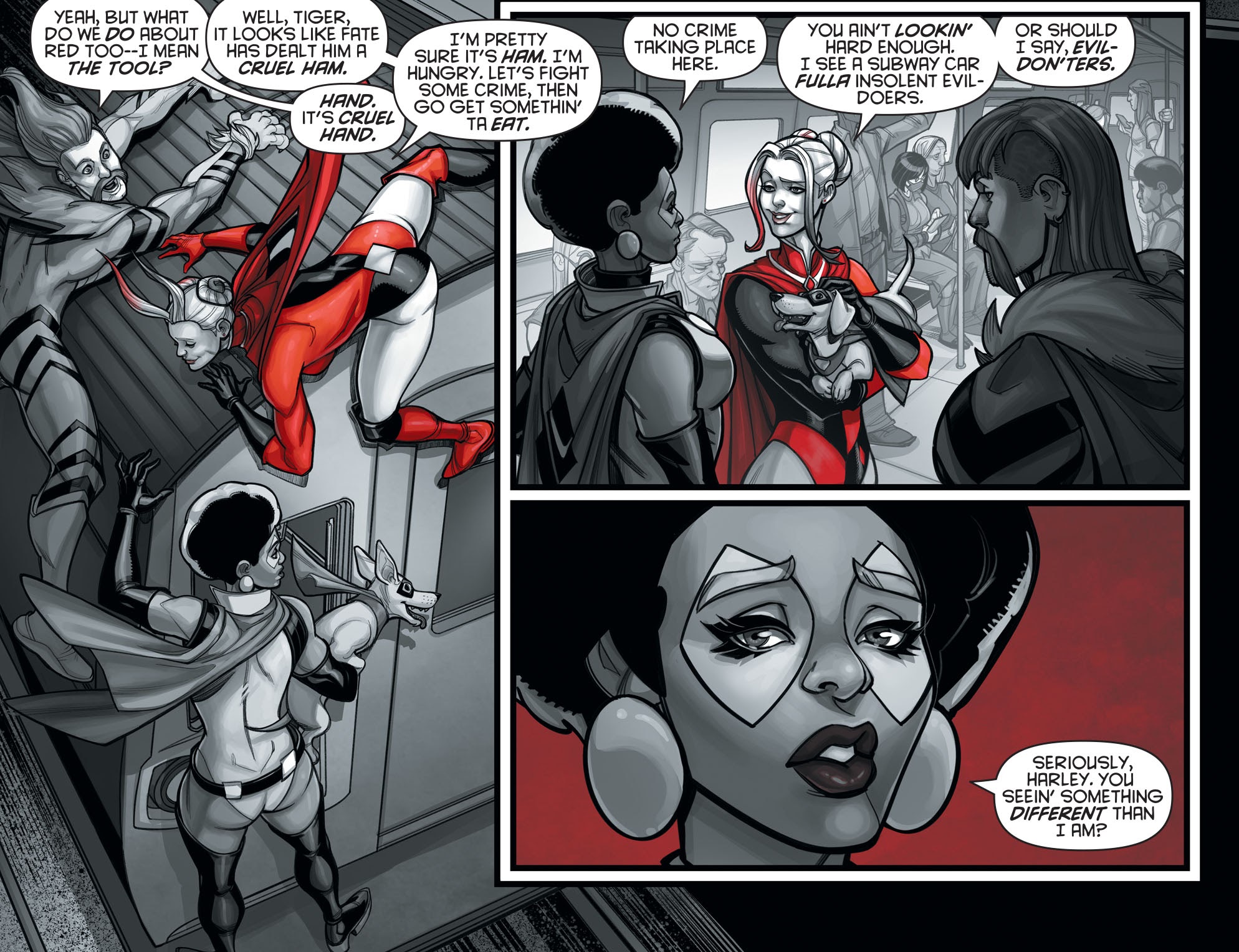 Read online Harley Quinn Black   White   Red comic -  Issue #12 - 13