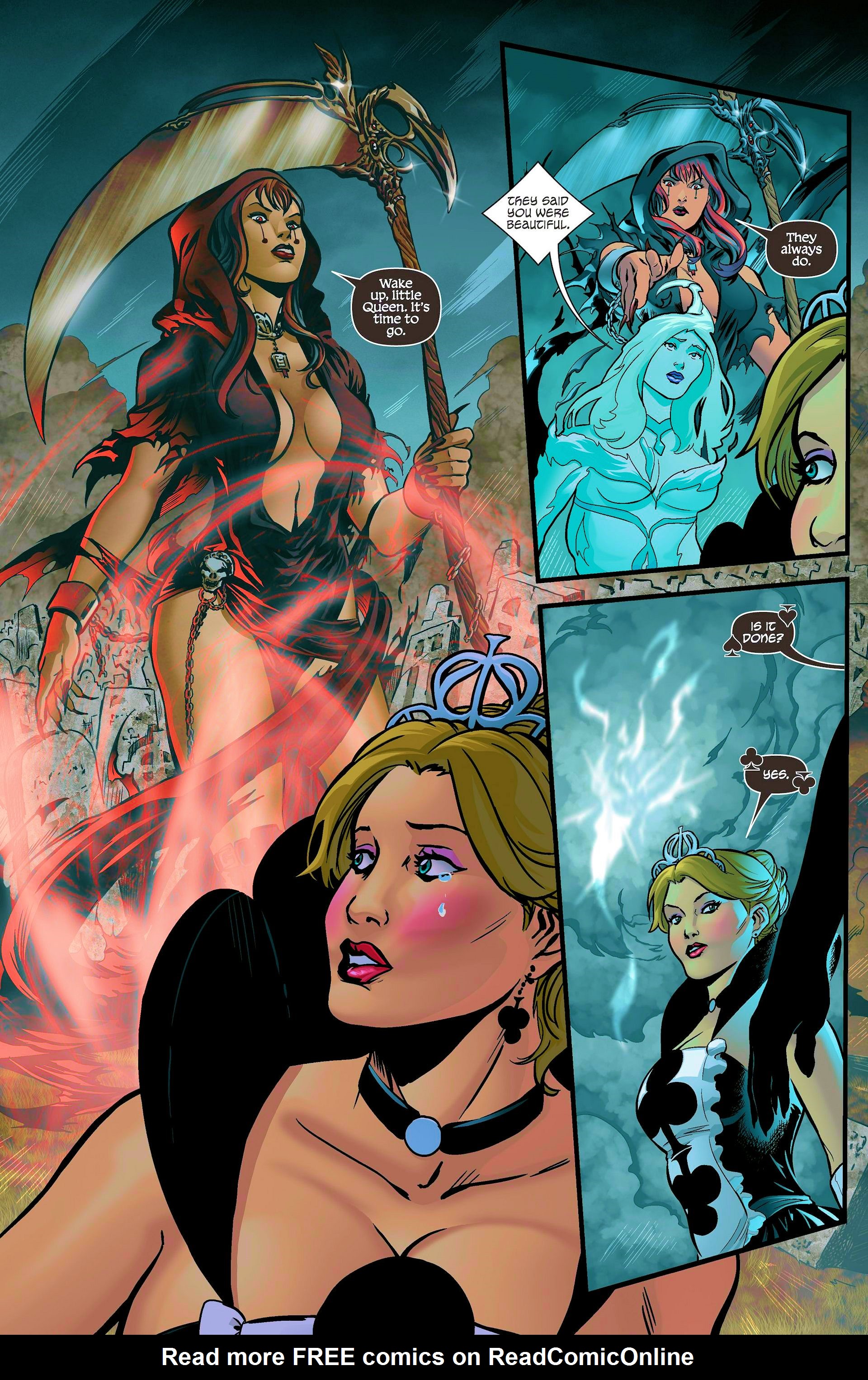 Read online Grimm Fairy Tales presents Wonderland: Clash of Queens comic -  Issue #1 - 12