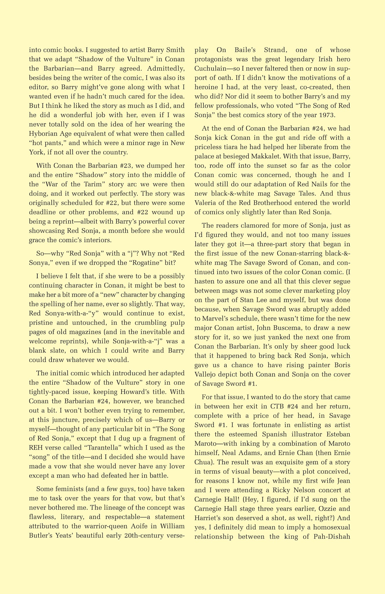 Read online The Adventures of Red Sonja comic -  Issue # TPB 1 - 6