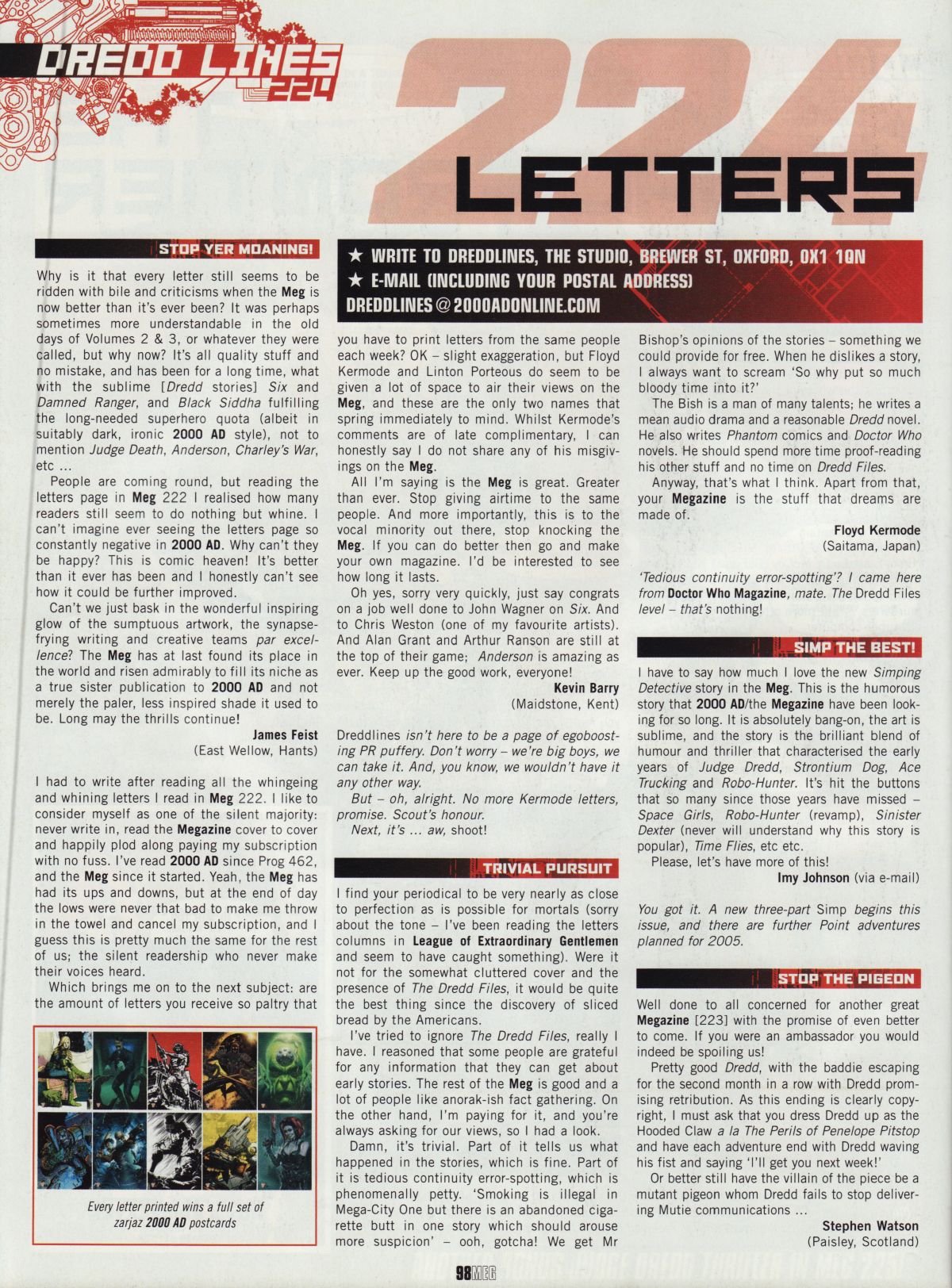Read online Judge Dredd Megazine (Vol. 5) comic -  Issue #224 - 96