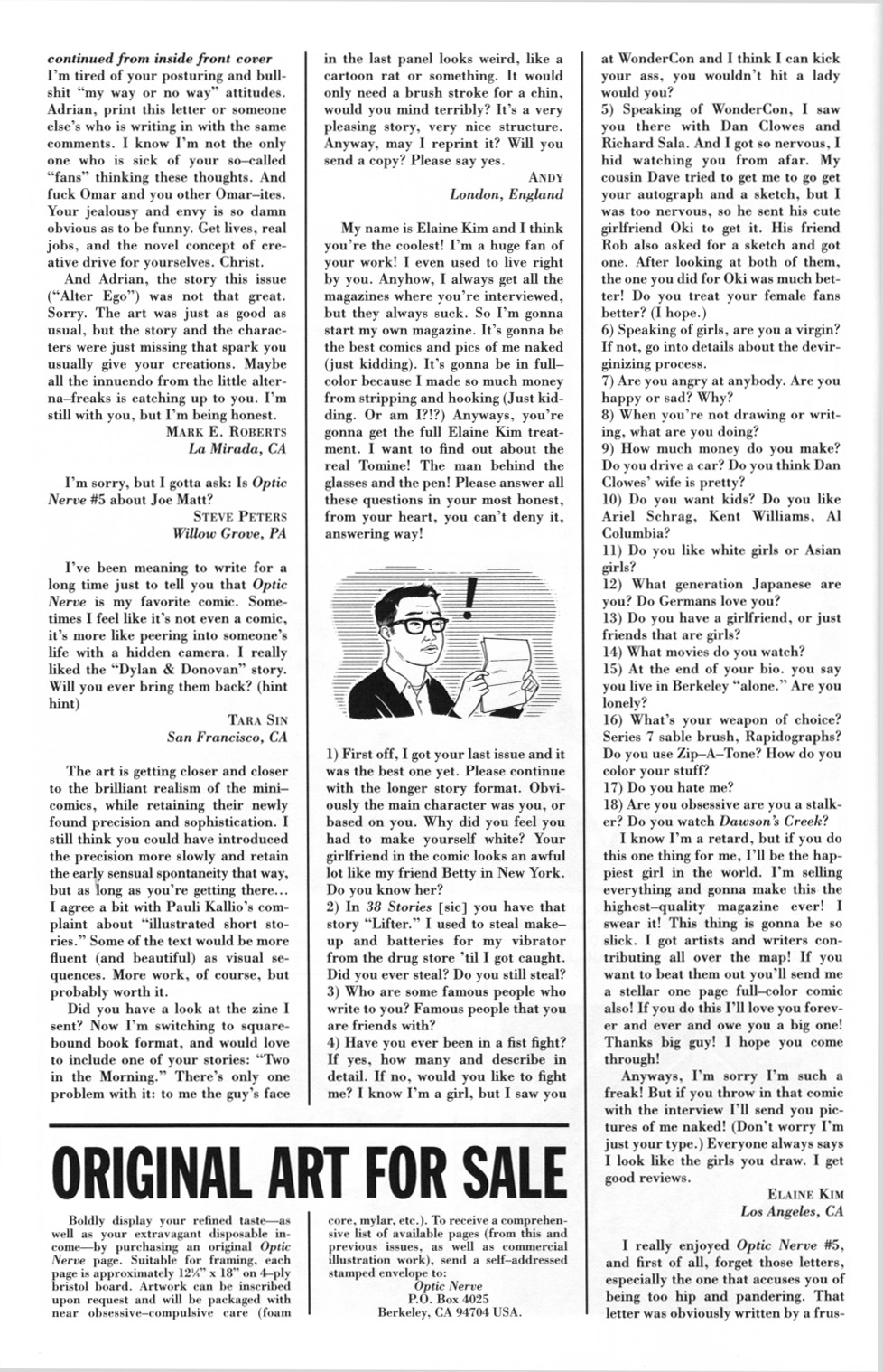 Read online Optic Nerve comic -  Issue #6 - 34