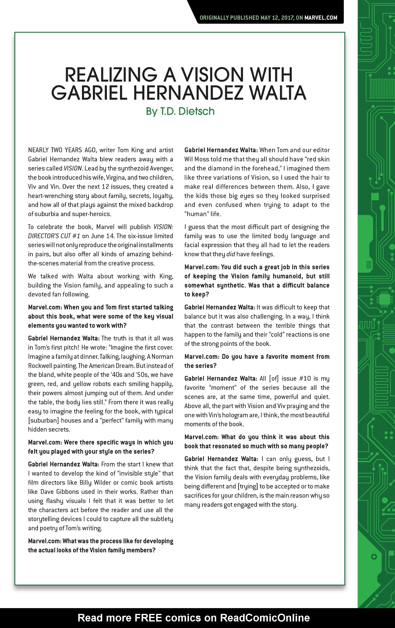 Read online Vision: Director's Cut comic -  Issue #5 - 47