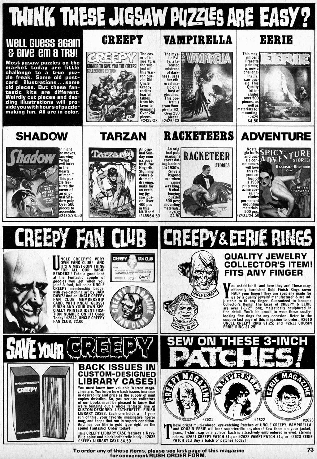 Read online Creepy (1964) comic -  Issue #64 - 73