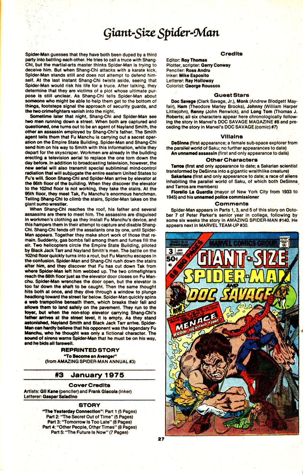 Read online The Official Marvel Index to The Amazing Spider-Man comic -  Issue #6 - 29