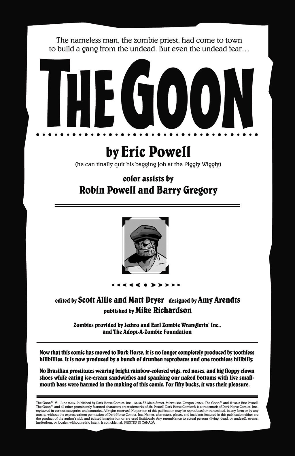 Read online The Goon (2003) comic -  Issue #1 - 2