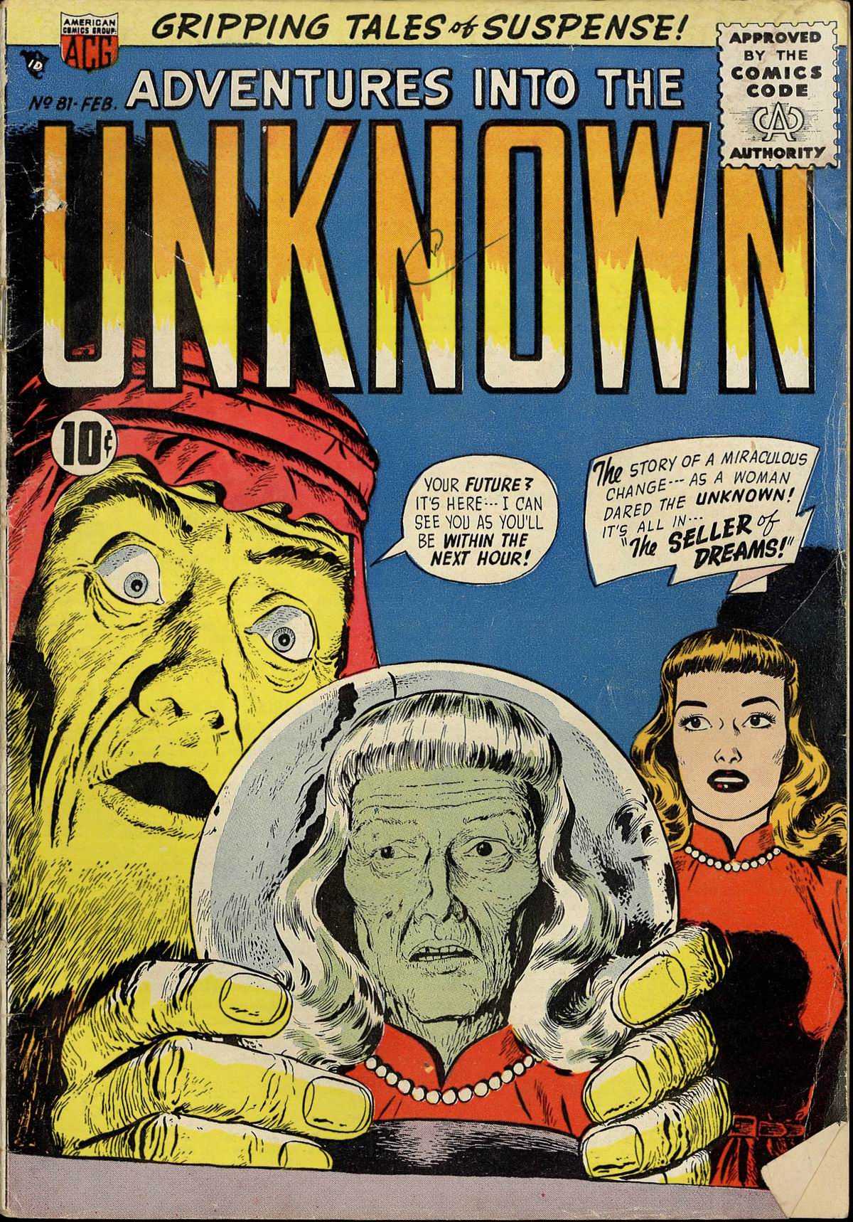 Read online Adventures Into The Unknown comic -  Issue #81 - 1