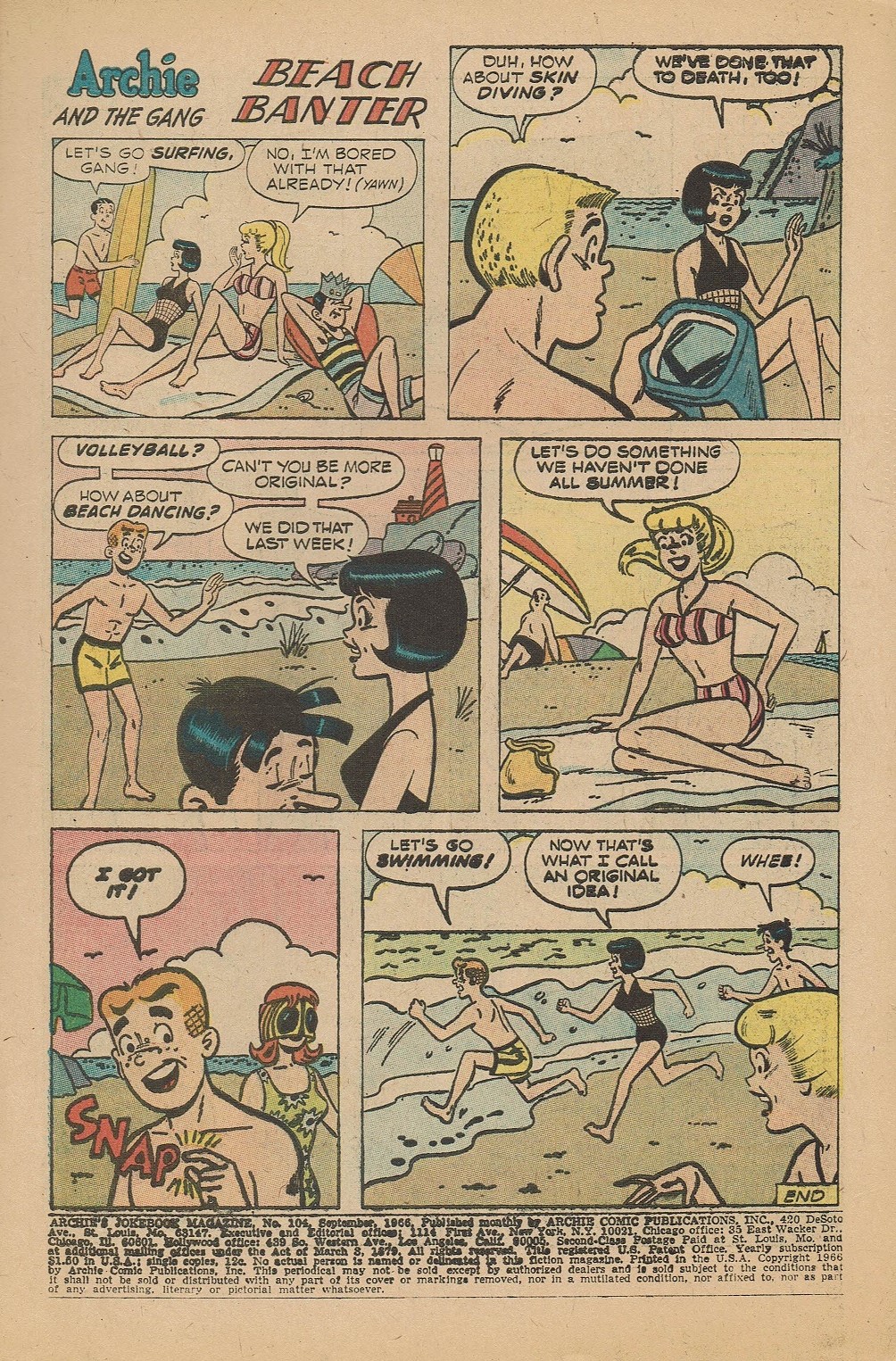 Read online Archie's Joke Book Magazine comic -  Issue #104 - 3