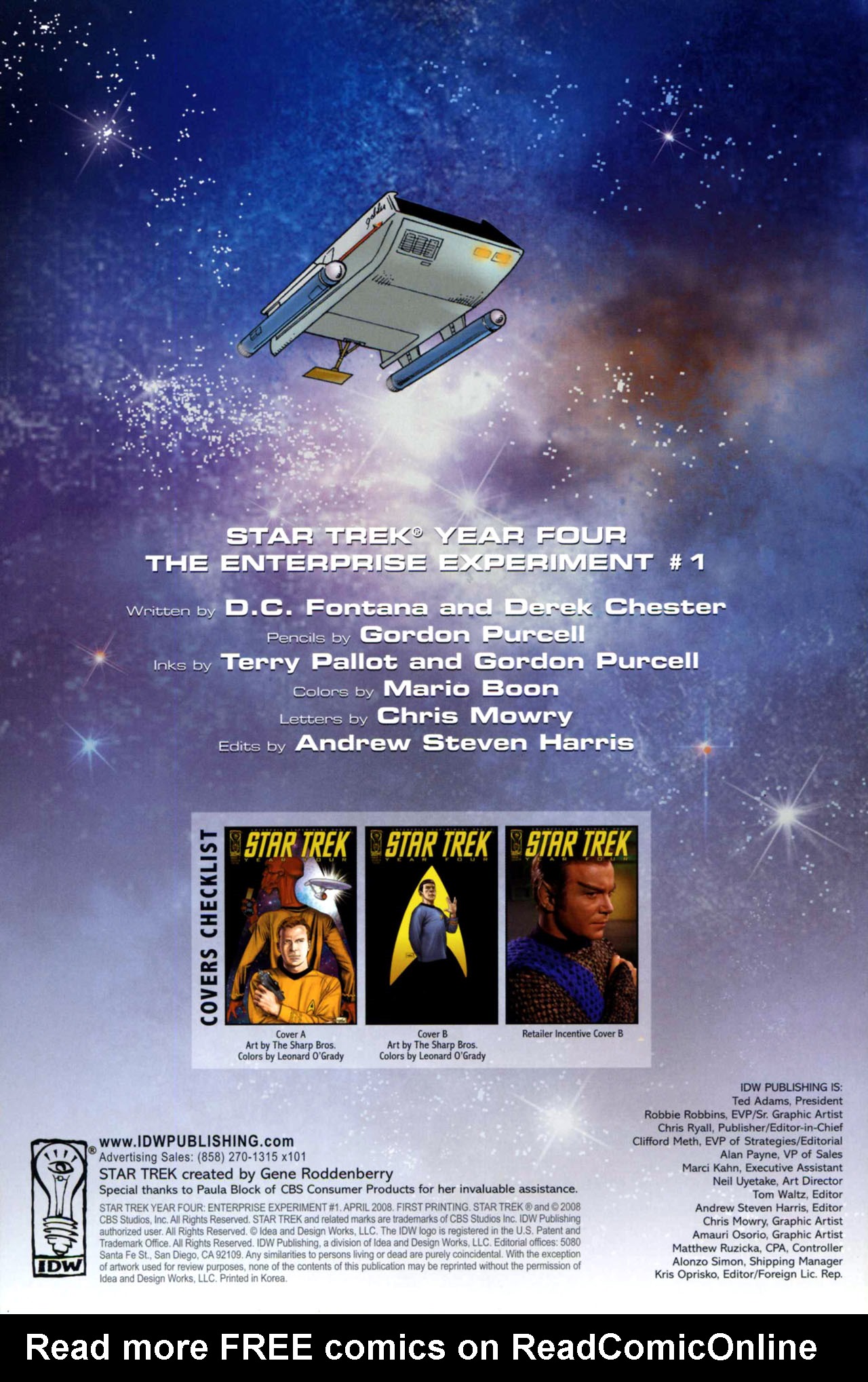 Read online Star Trek Year Four: The Enterprise Experiment comic -  Issue #1 - 2