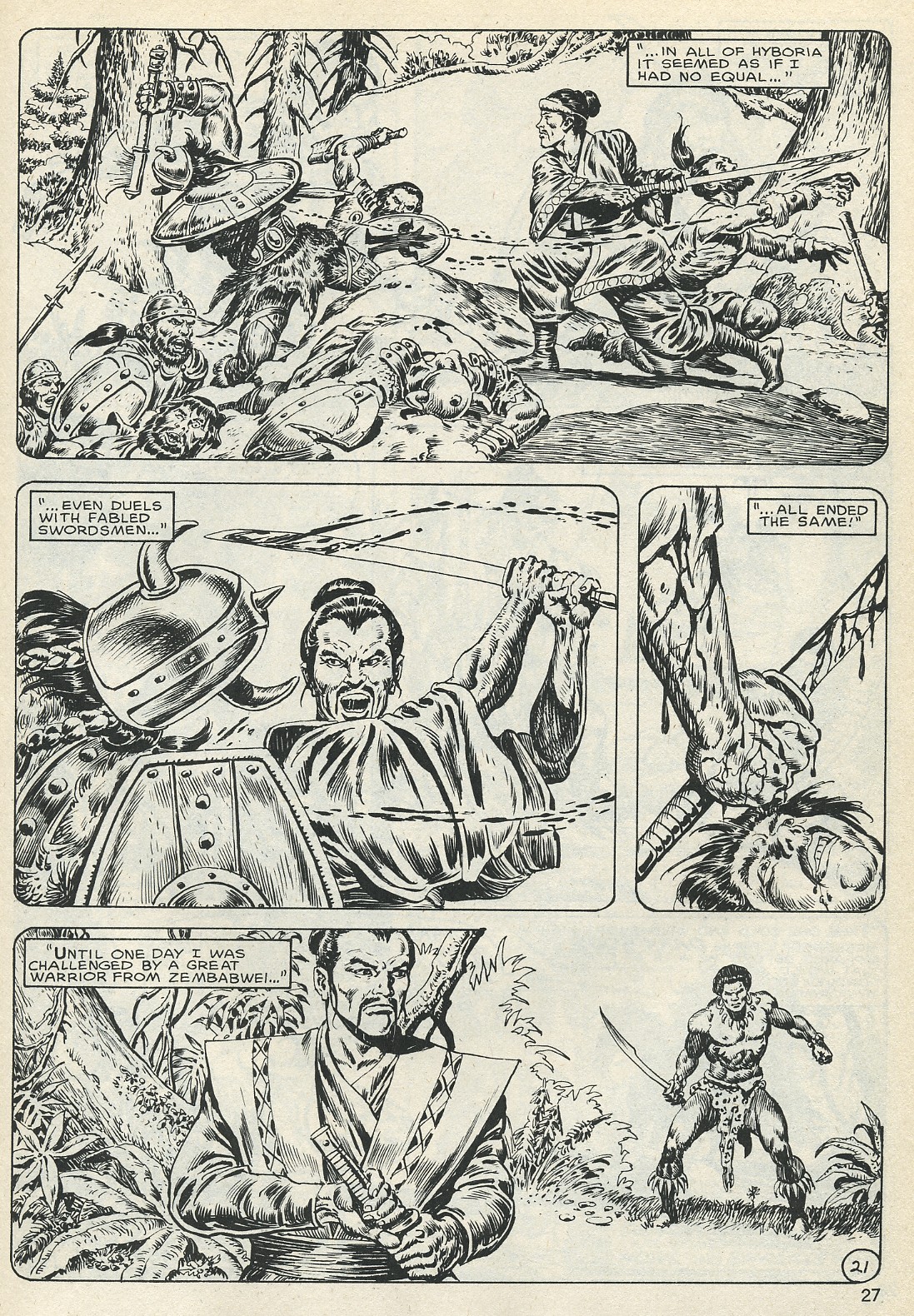 Read online The Savage Sword Of Conan comic -  Issue #132 - 27