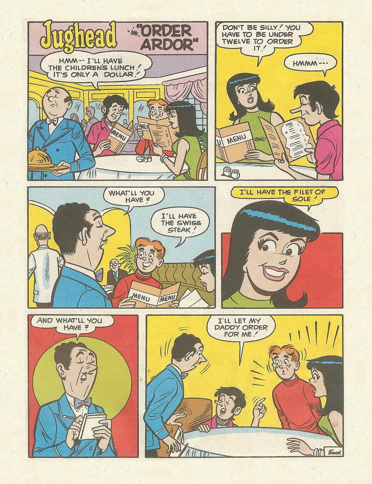 Read online Betty and Veronica Digest Magazine comic -  Issue #60 - 72