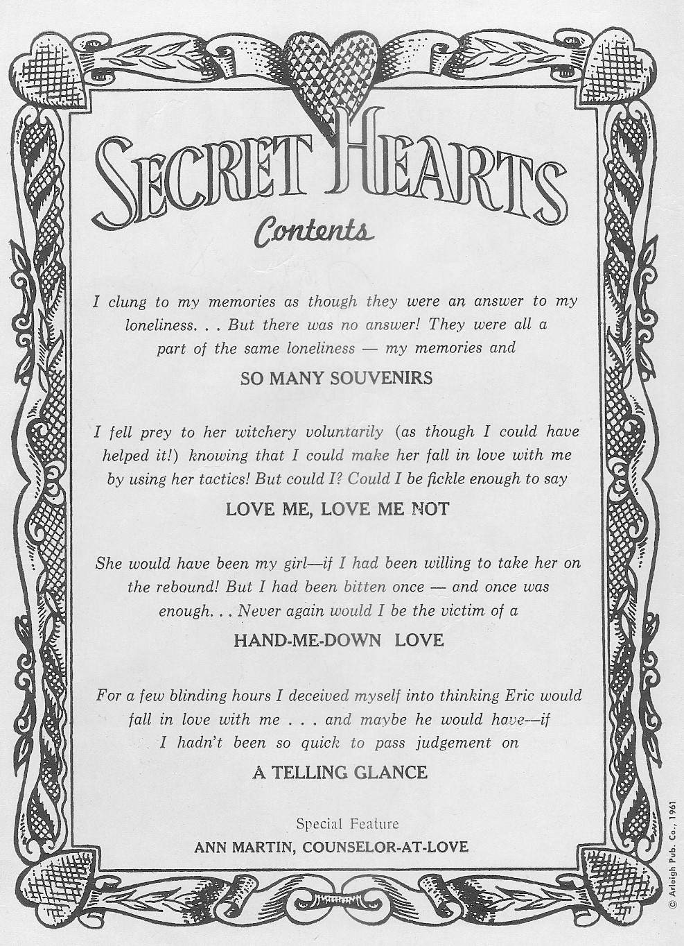 Read online Secret Hearts comic -  Issue #71 - 2