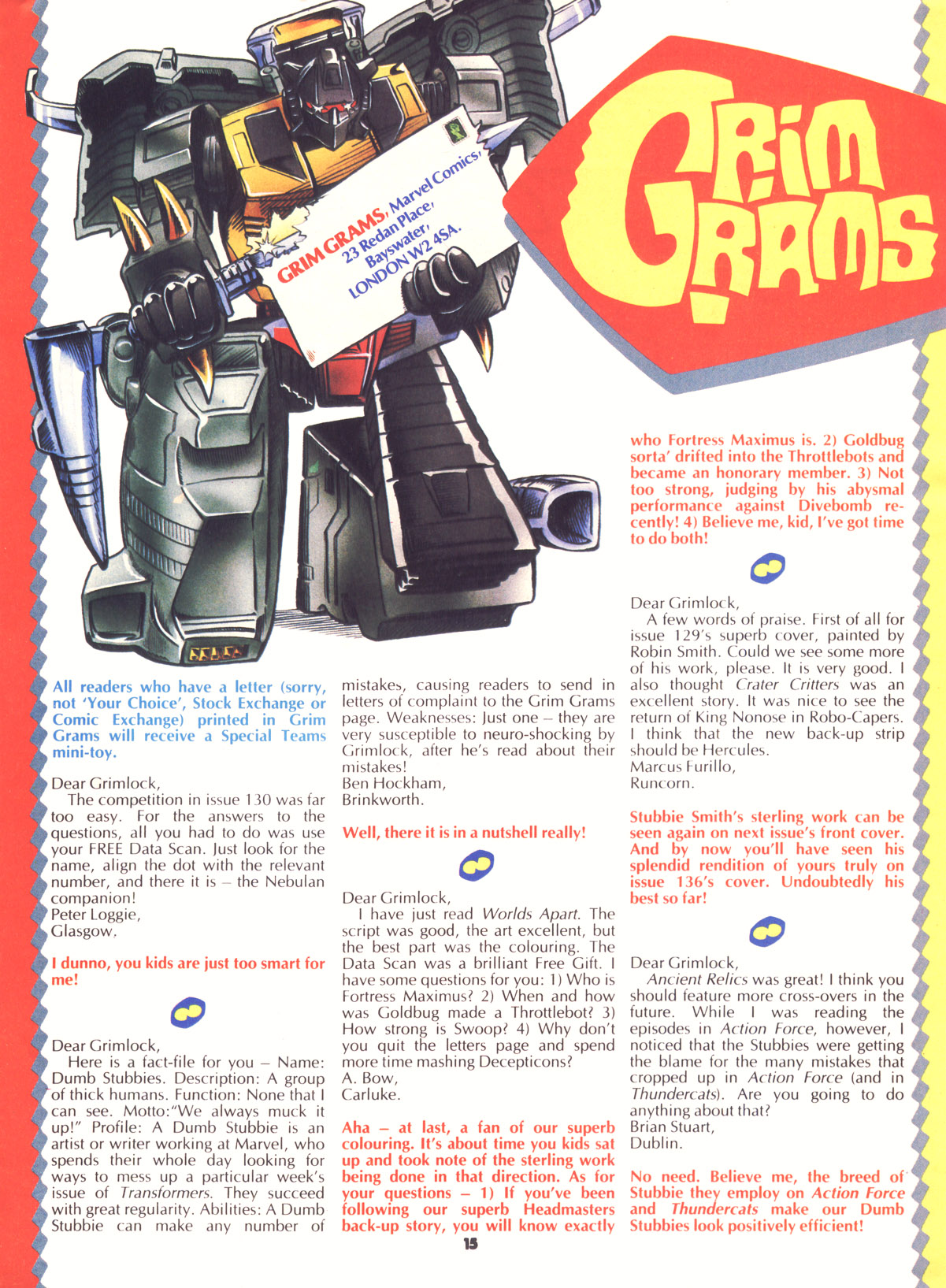 Read online The Transformers (UK) comic -  Issue #138 - 14