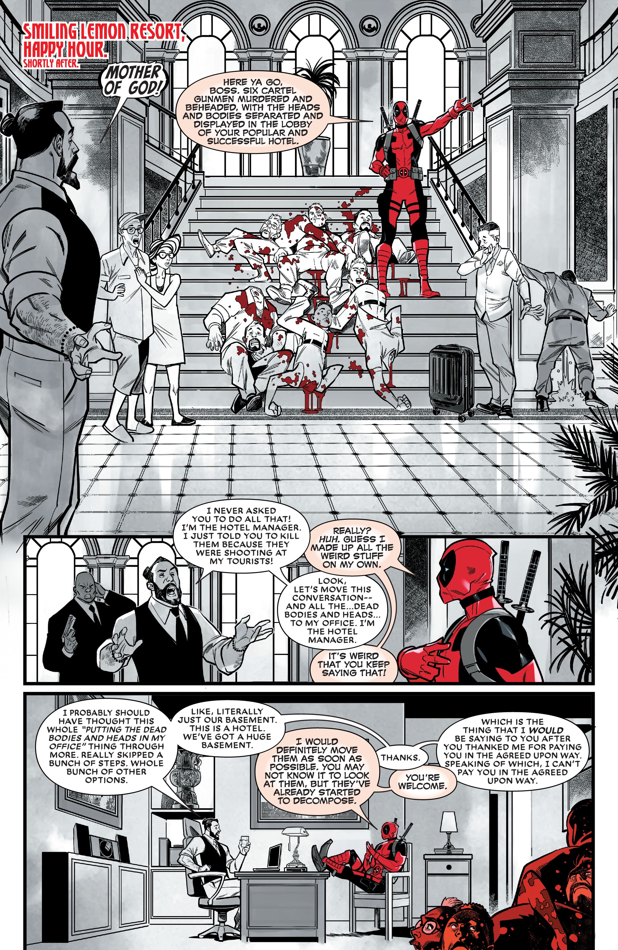 Read online Deadpool: Black, White & Blood comic -  Issue #3 - 6