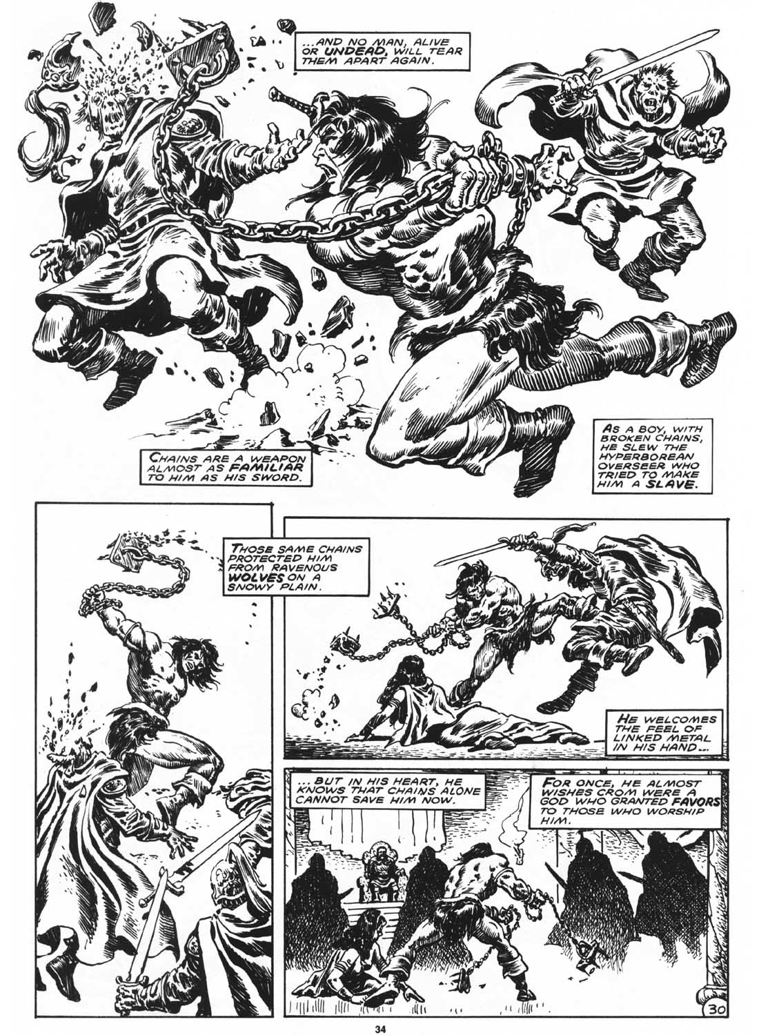 Read online The Savage Sword Of Conan comic -  Issue #169 - 36
