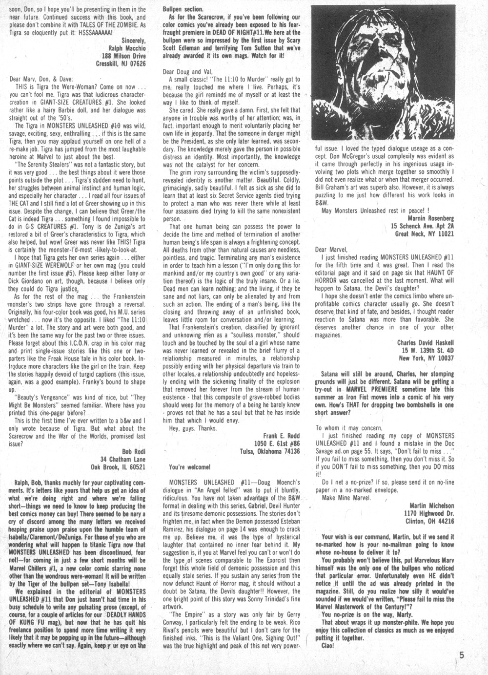 Read online Monsters Unleashed (1973) comic -  Issue # _Annual 1 - 6