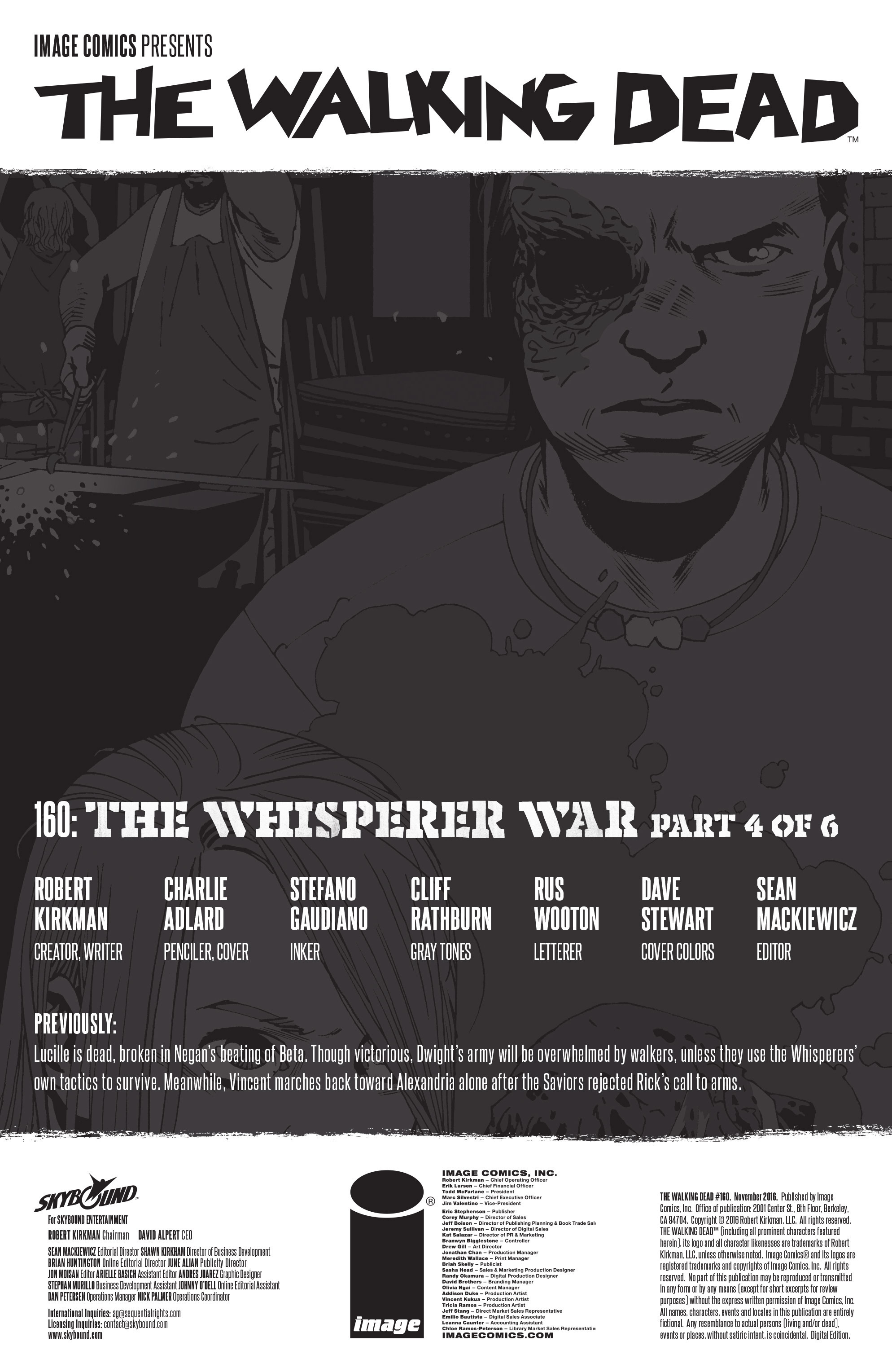 Read online The Walking Dead comic -  Issue #160 - 2