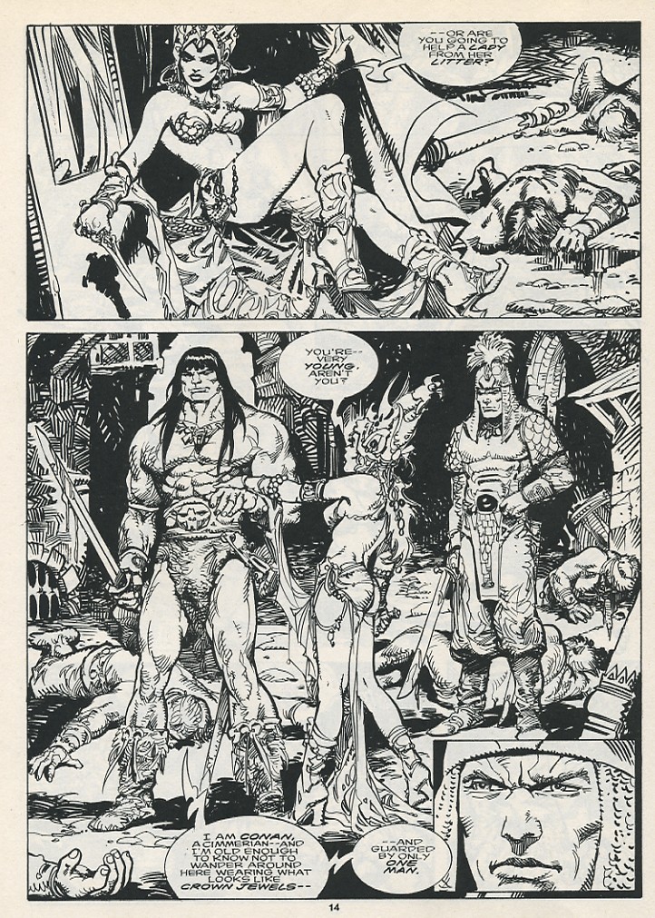 Read online The Savage Sword Of Conan comic -  Issue #217 - 16