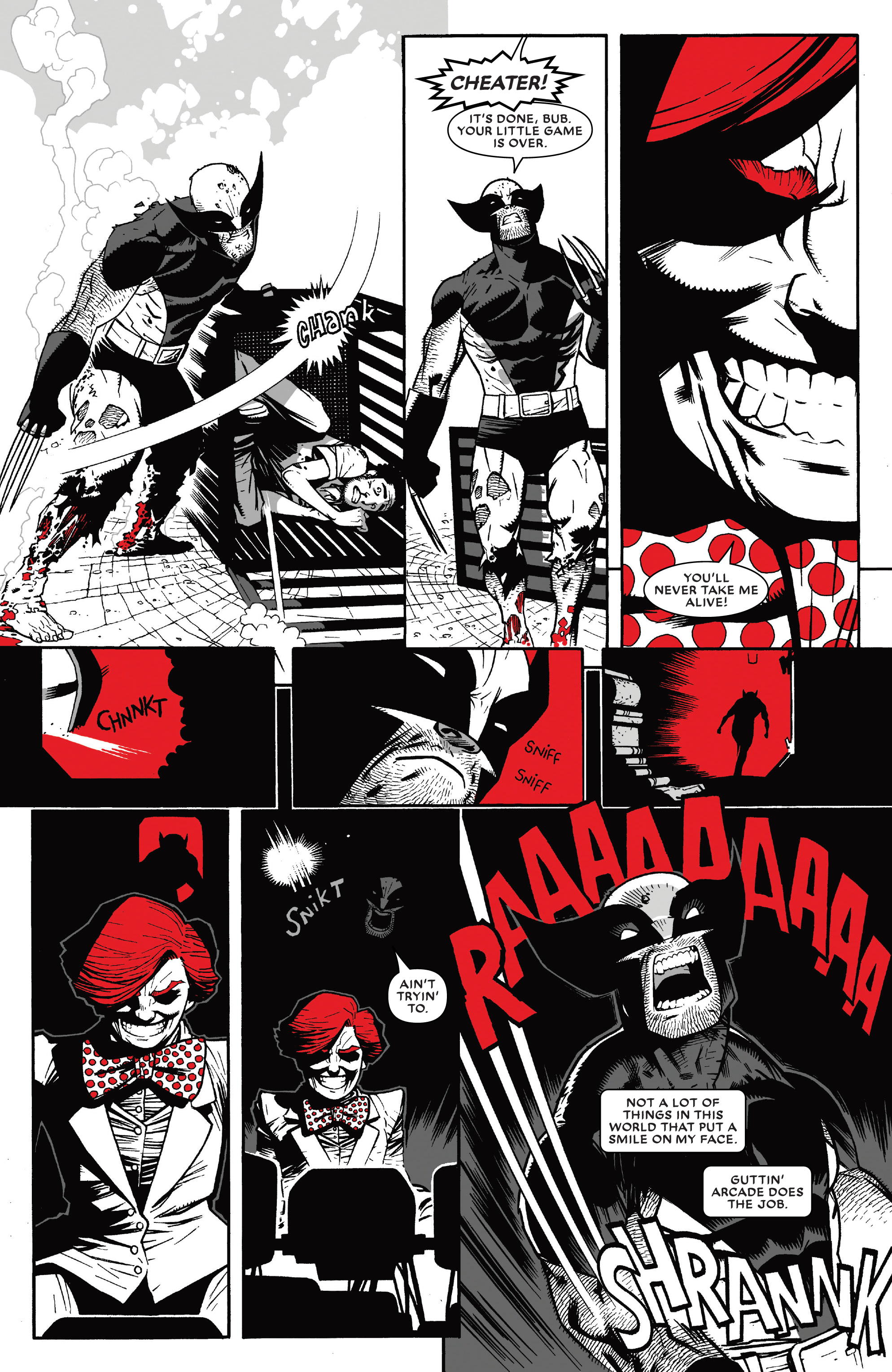 Read online Wolverine: Black, White & Blood comic -  Issue #2 - 20