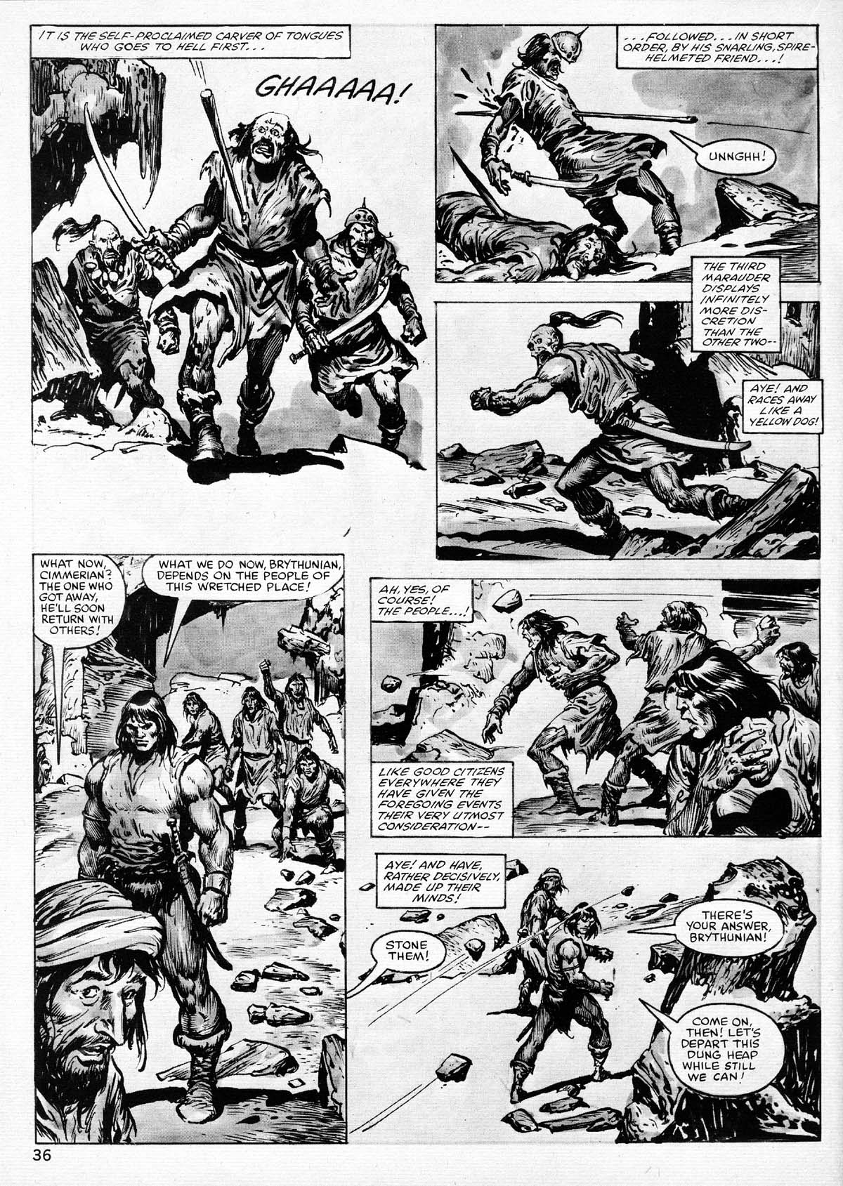 Read online The Savage Sword Of Conan comic -  Issue #77 - 36