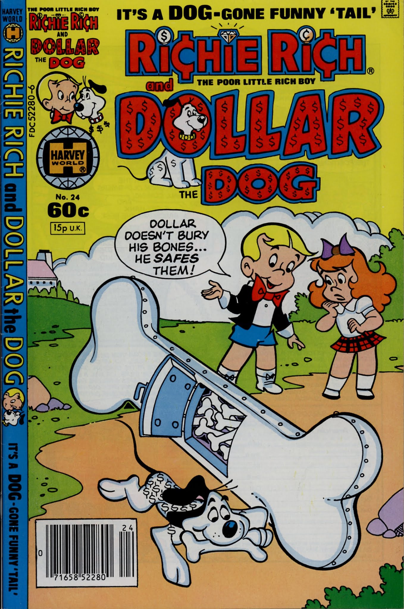 Read online Richie Rich & Dollar the Dog comic -  Issue #24 - 1