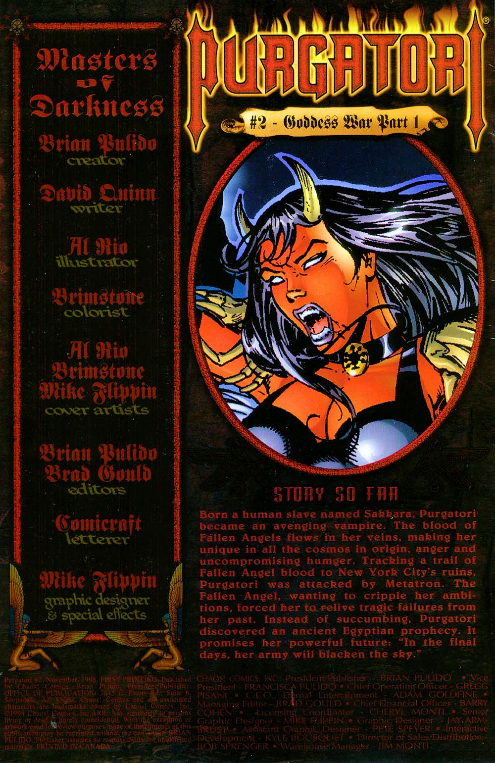 Read online Purgatori (1998) comic -  Issue #2 - 2