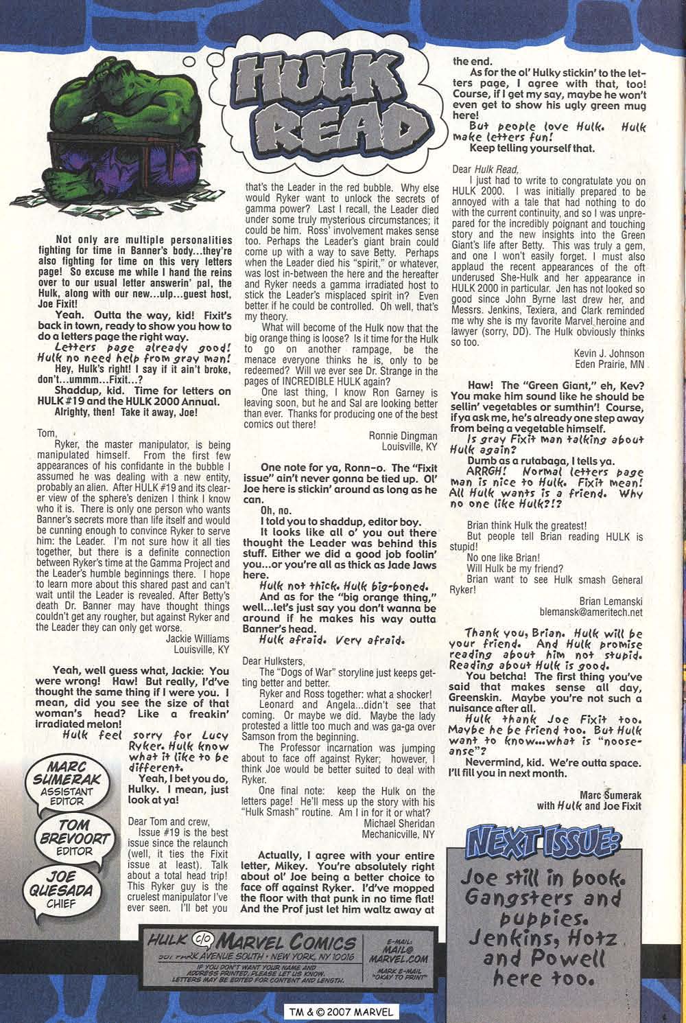 Read online The Incredible Hulk (2000) comic -  Issue #22 - 34