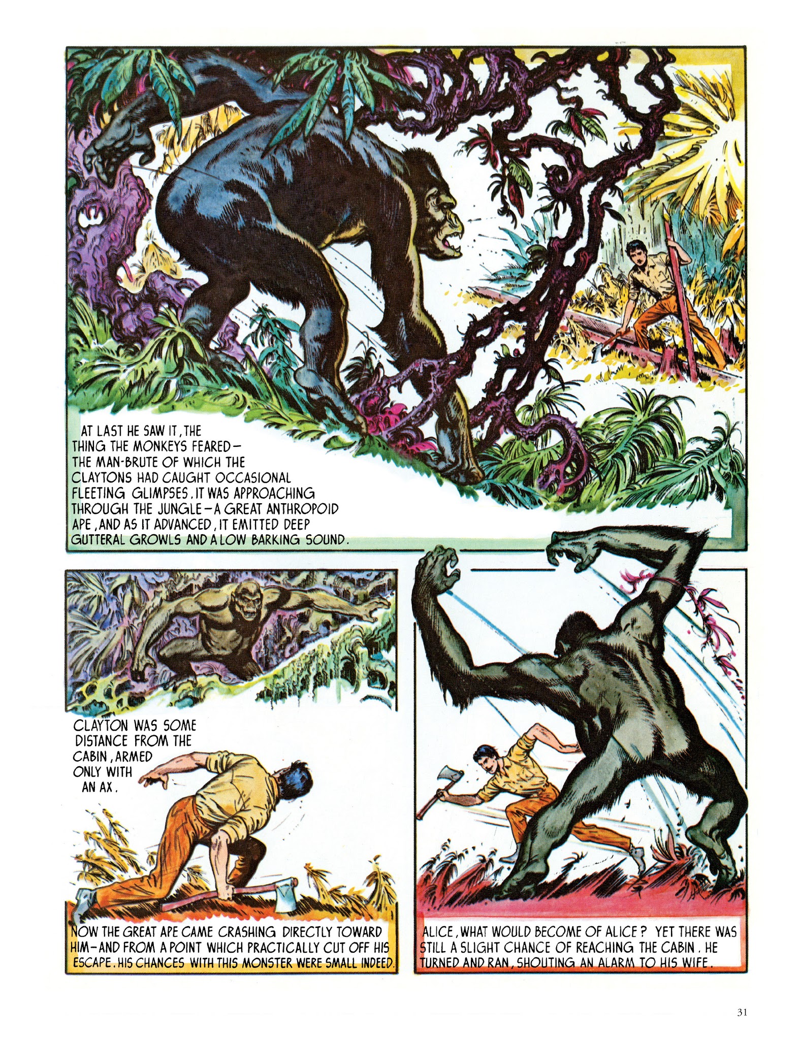 Read online Edgar Rice Burroughs' Tarzan: Burne Hogarth's Lord of the Jungle comic -  Issue # TPB - 33