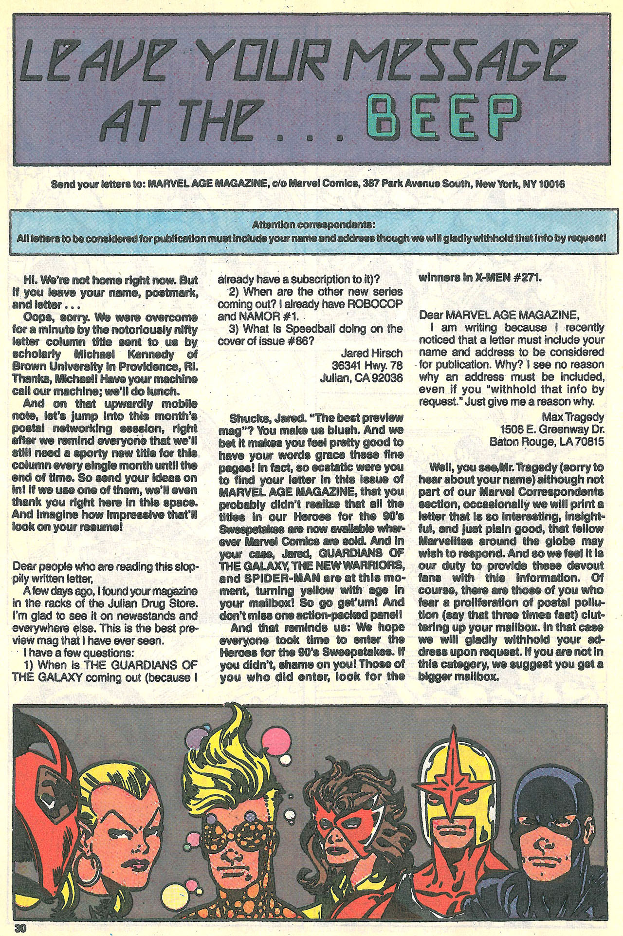 Read online Marvel Age comic -  Issue #91 - 31