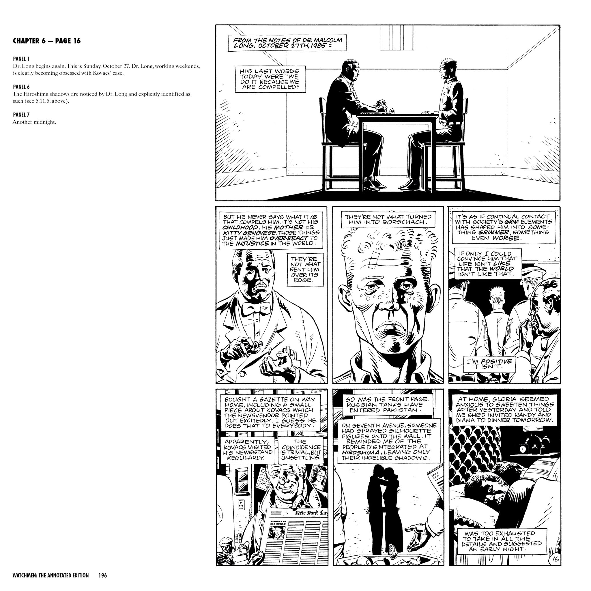 Read online Watchmen: The Annotated Edition comic -  Issue # TPB - 196