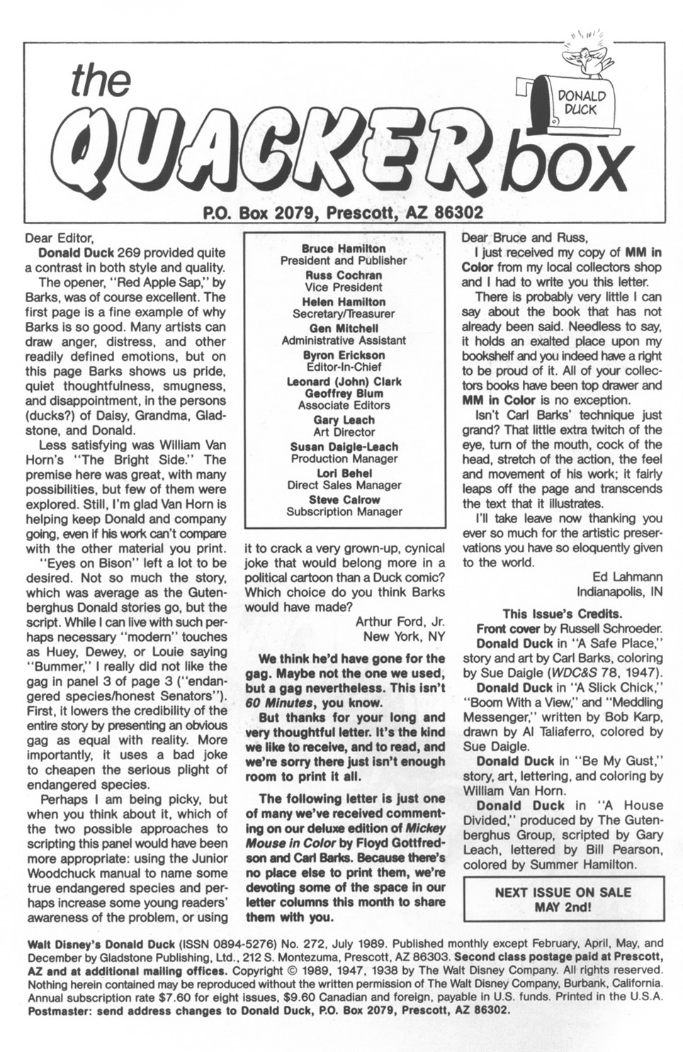 Read online Walt Disney's Donald Duck (1986) comic -  Issue #272 - 2
