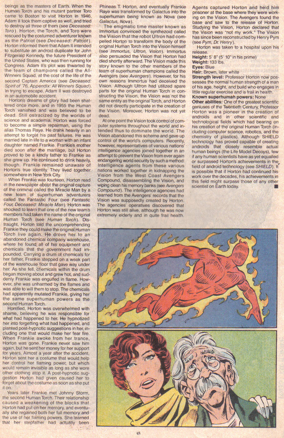 Read online The Official Handbook of the Marvel Universe: Update '89 comic -  Issue #3 - 47