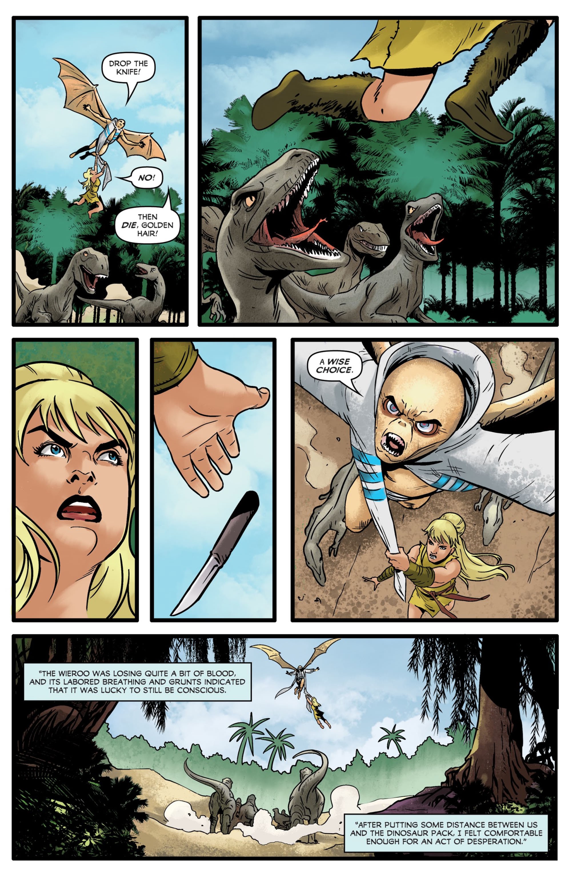 Read online The Land That Time Forgot: Fearless comic -  Issue #3 - 9