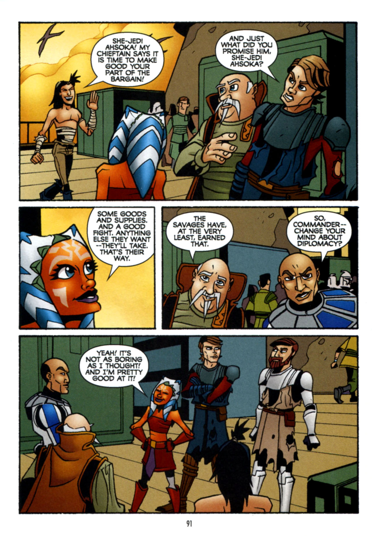 Read online Star Wars: The Clone Wars - The Wind Raiders of Taloraan comic -  Issue # Full - 89