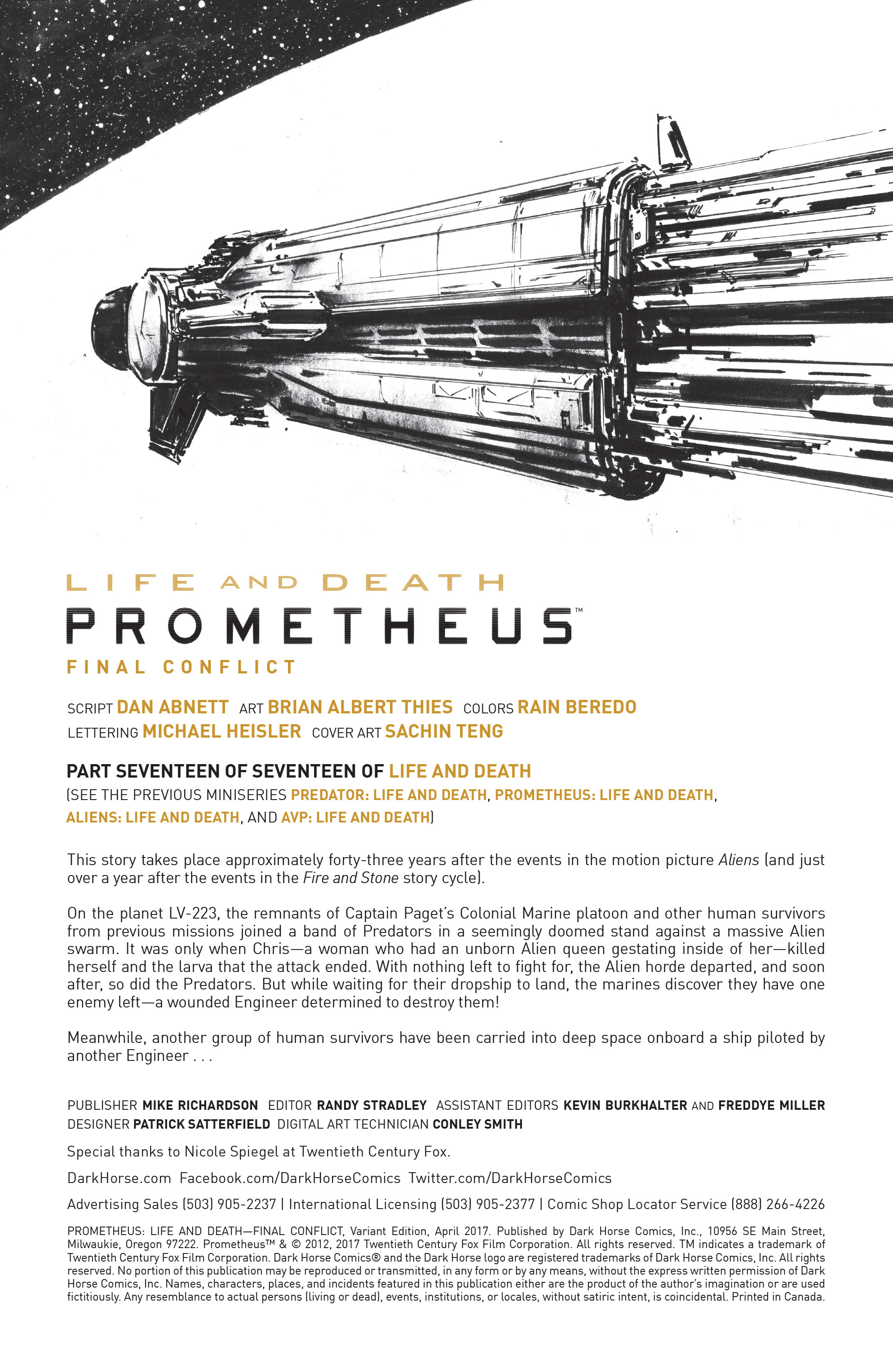 Read online Prometheus: Life And Death One-Shot comic -  Issue # Full - 4
