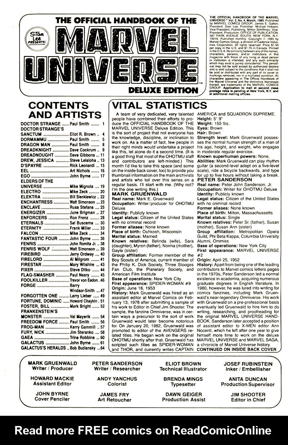 Read online The Official Handbook of the Marvel Universe Deluxe Edition comic -  Issue #4 - 2
