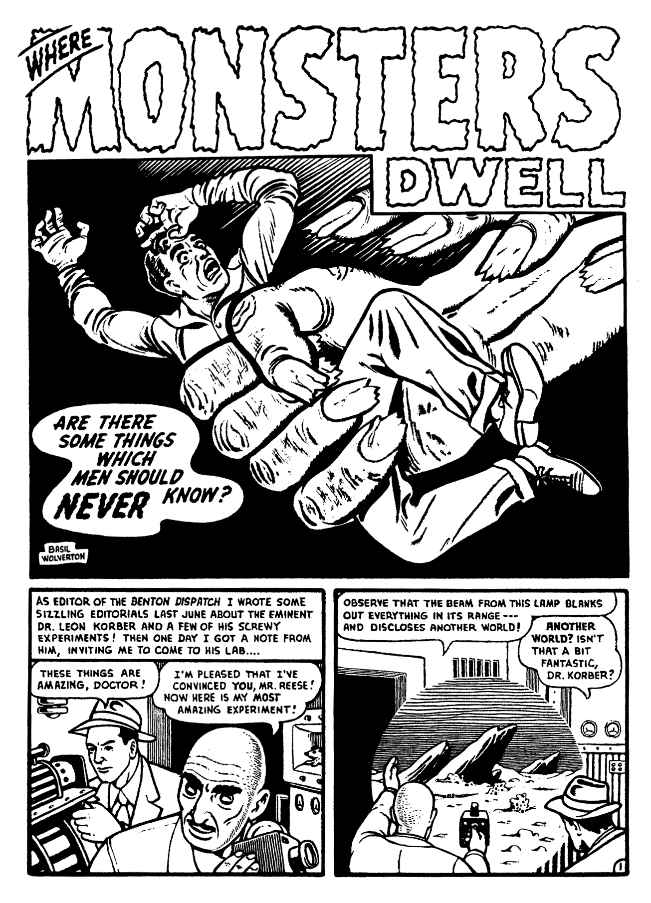 Read online Basil Wolverton's Gateway to Horror comic -  Issue # Full - 9