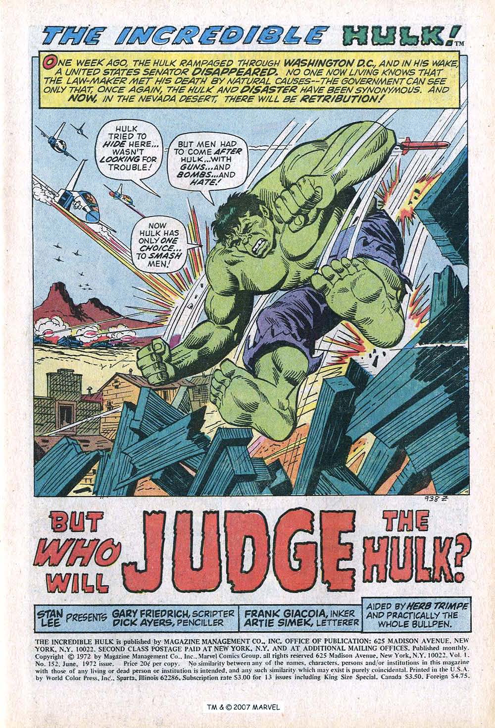 Read online The Incredible Hulk (1968) comic -  Issue #152 - 3